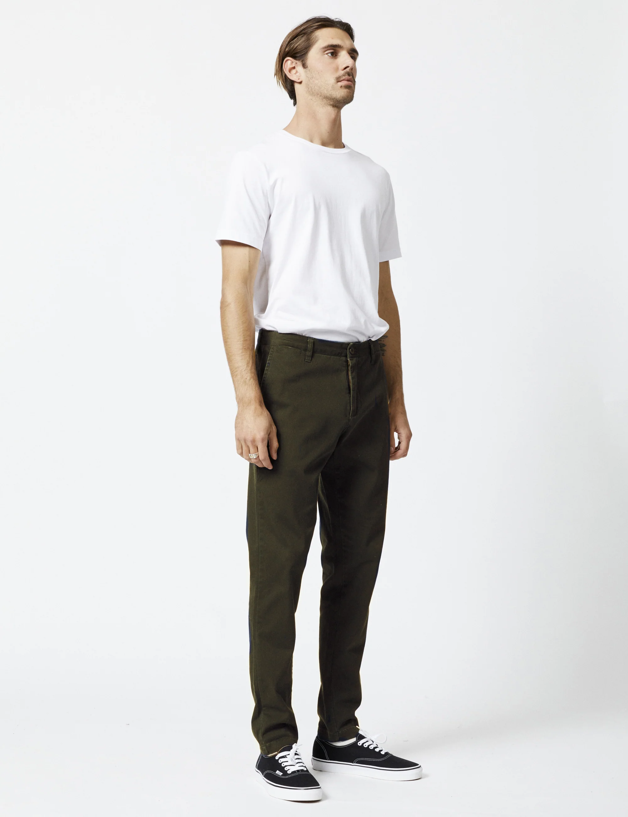 Maxwell Slim Chino - Dark Green - Image 3