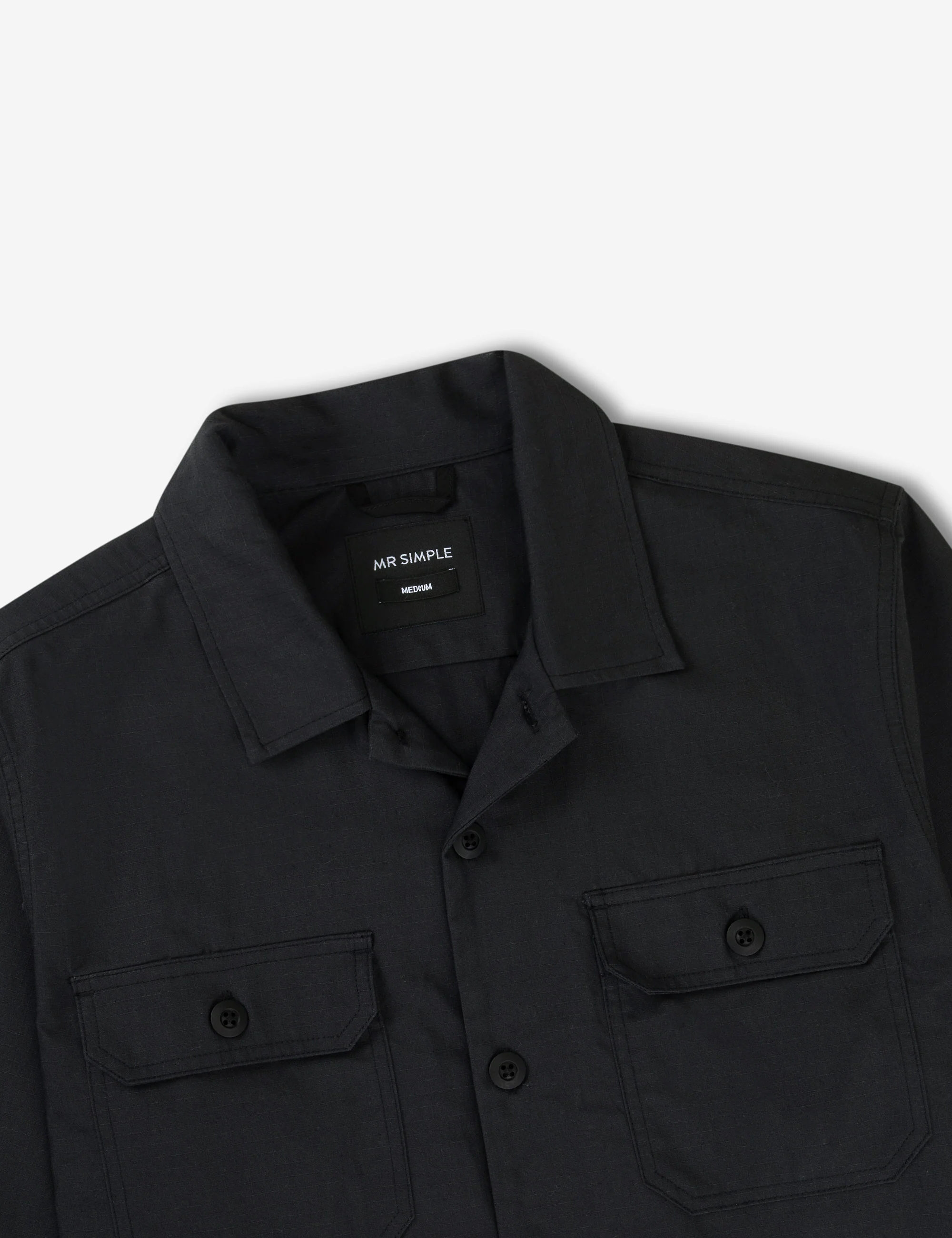 Overshirt Ripstop Canvas - Black - Image 3