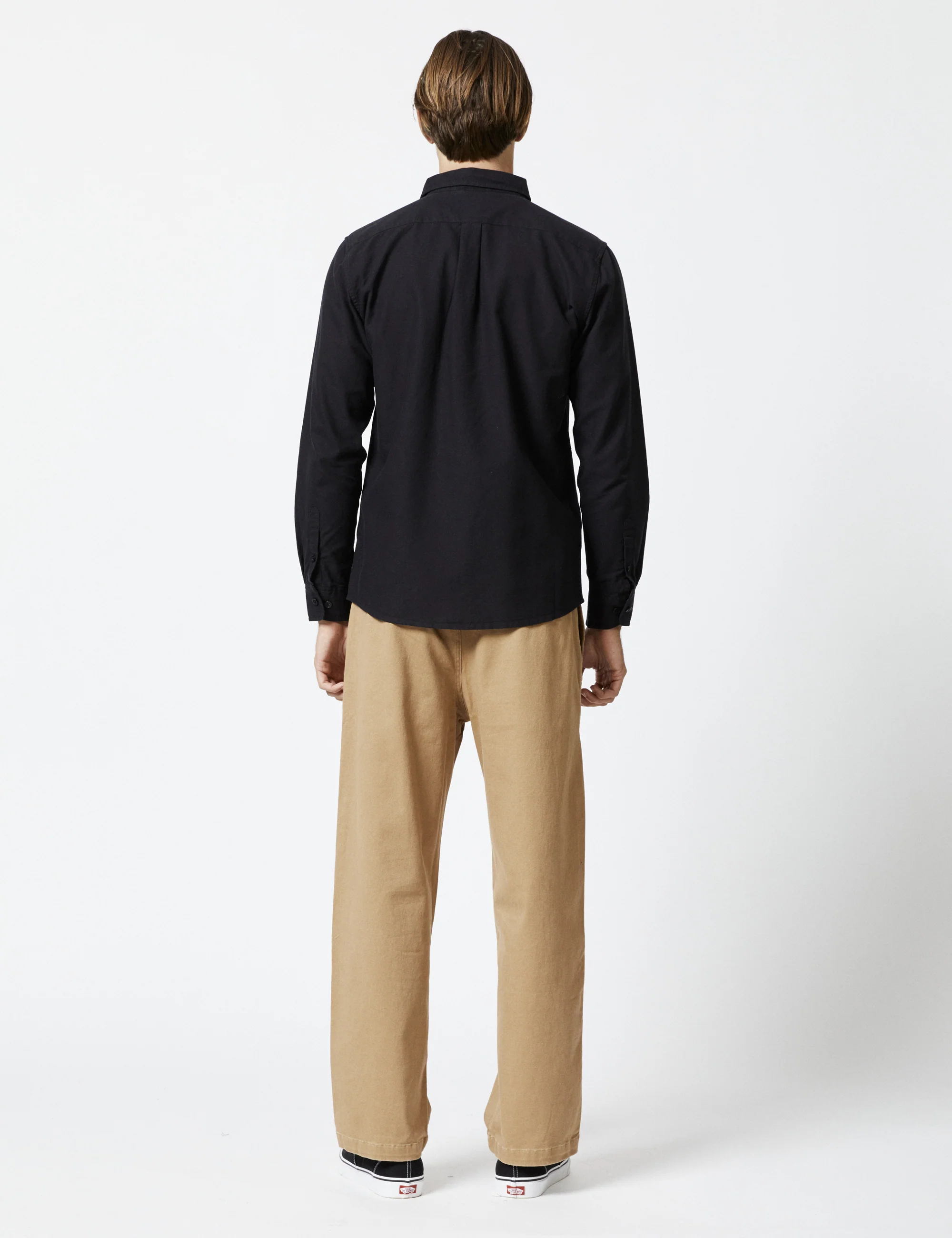 Oxford Long Sleeve Shirt - Black - Image 7