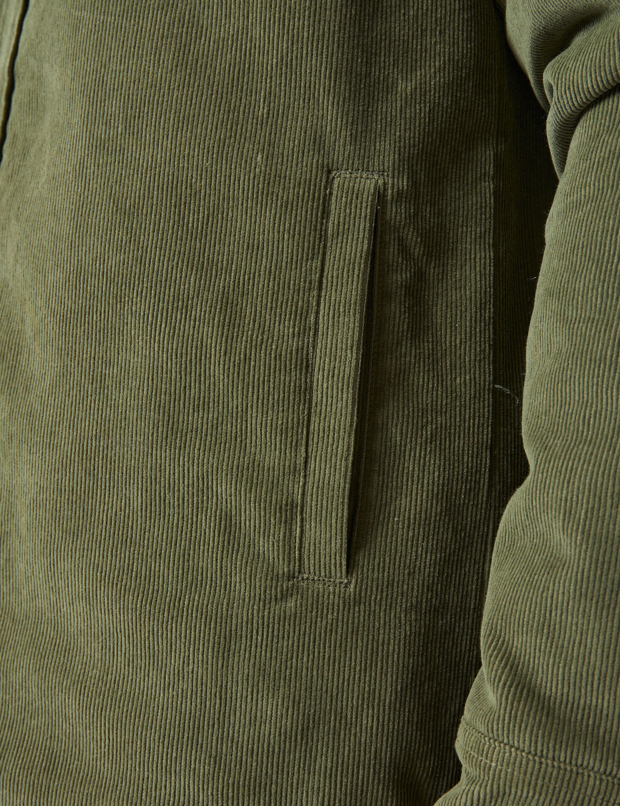 Quilted Cord Jacket - Army - Image 10