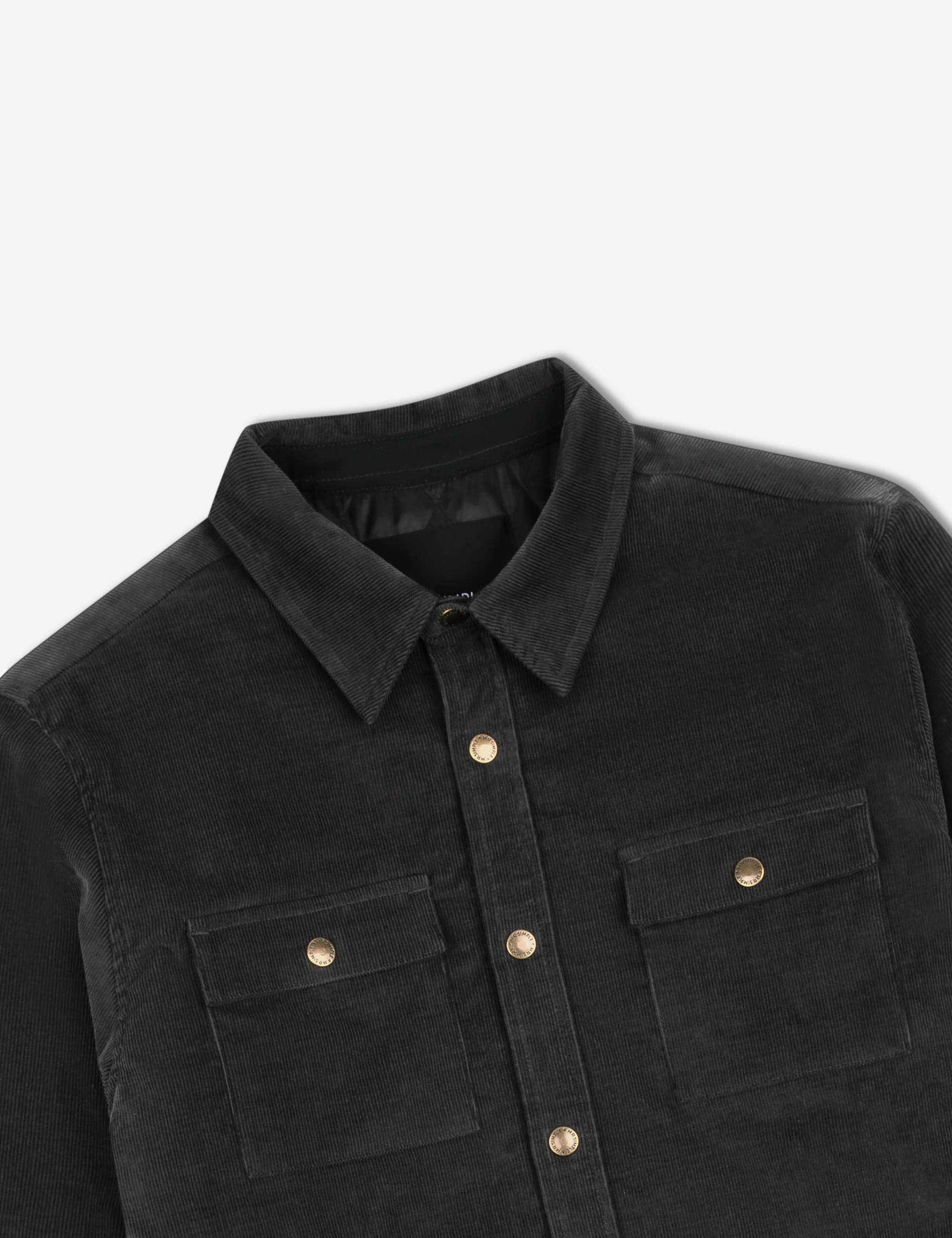 Quilted Cord Jacket - Graphite - Image 3