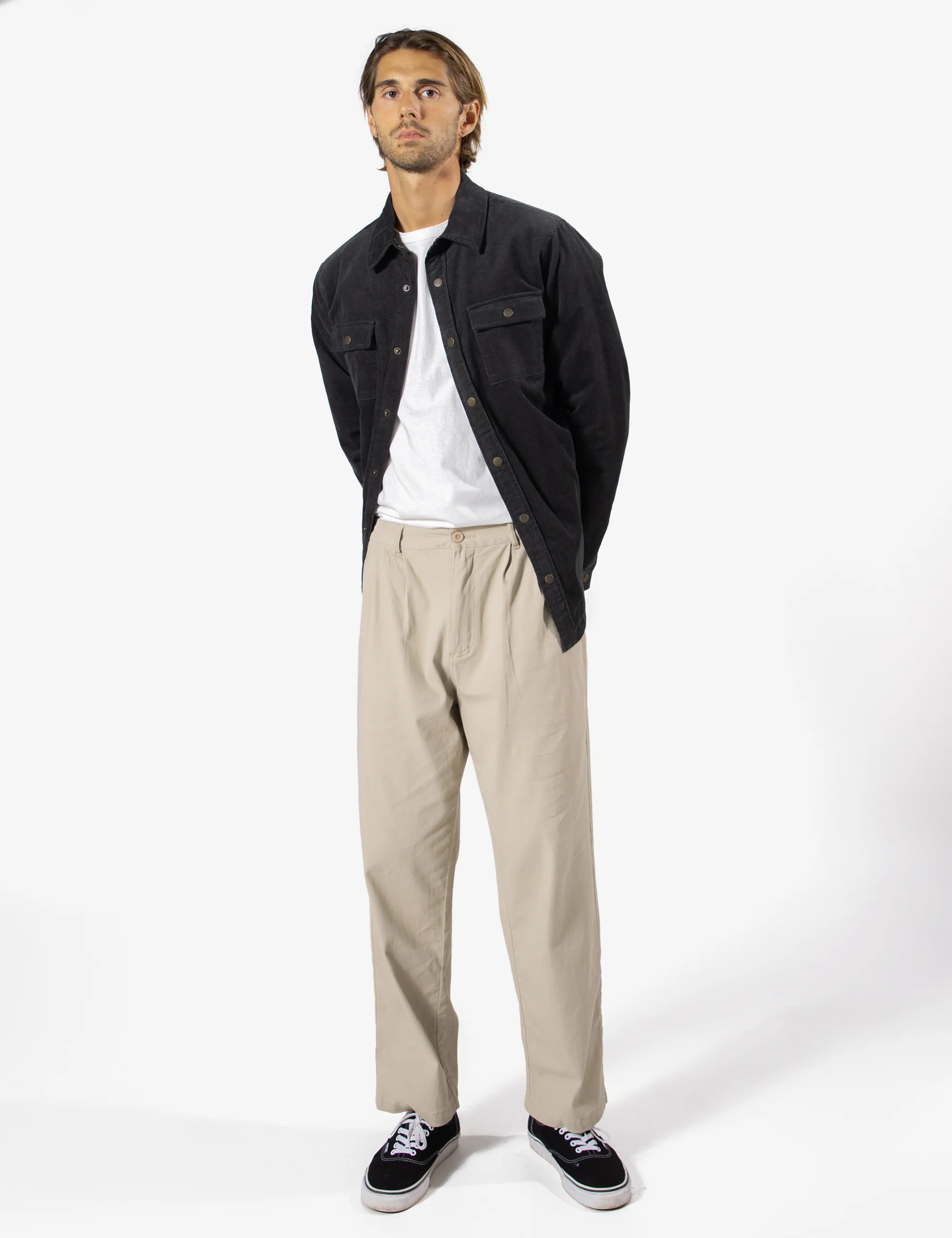 Quilted Cord Jacket - Graphite - Image 9
