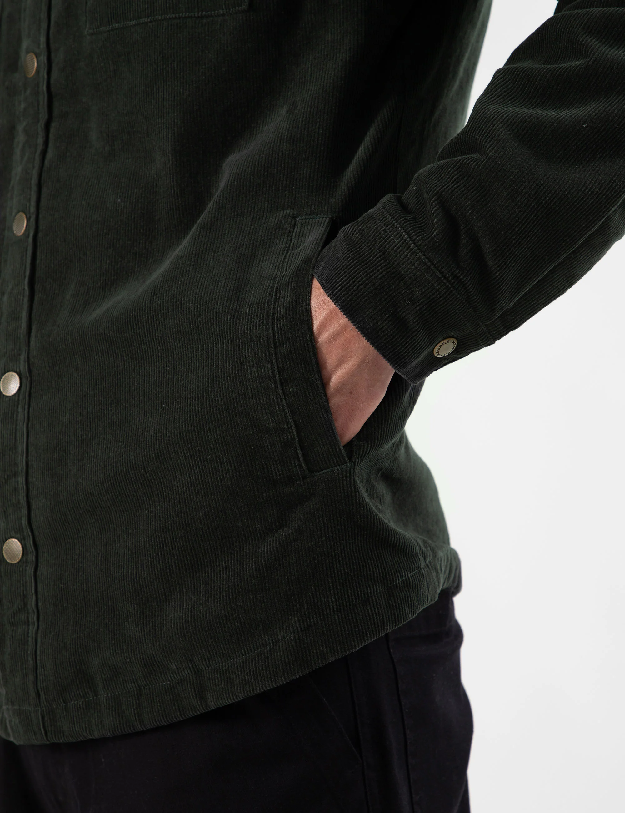 Quilted Cord Jacket - Pine - Image 11