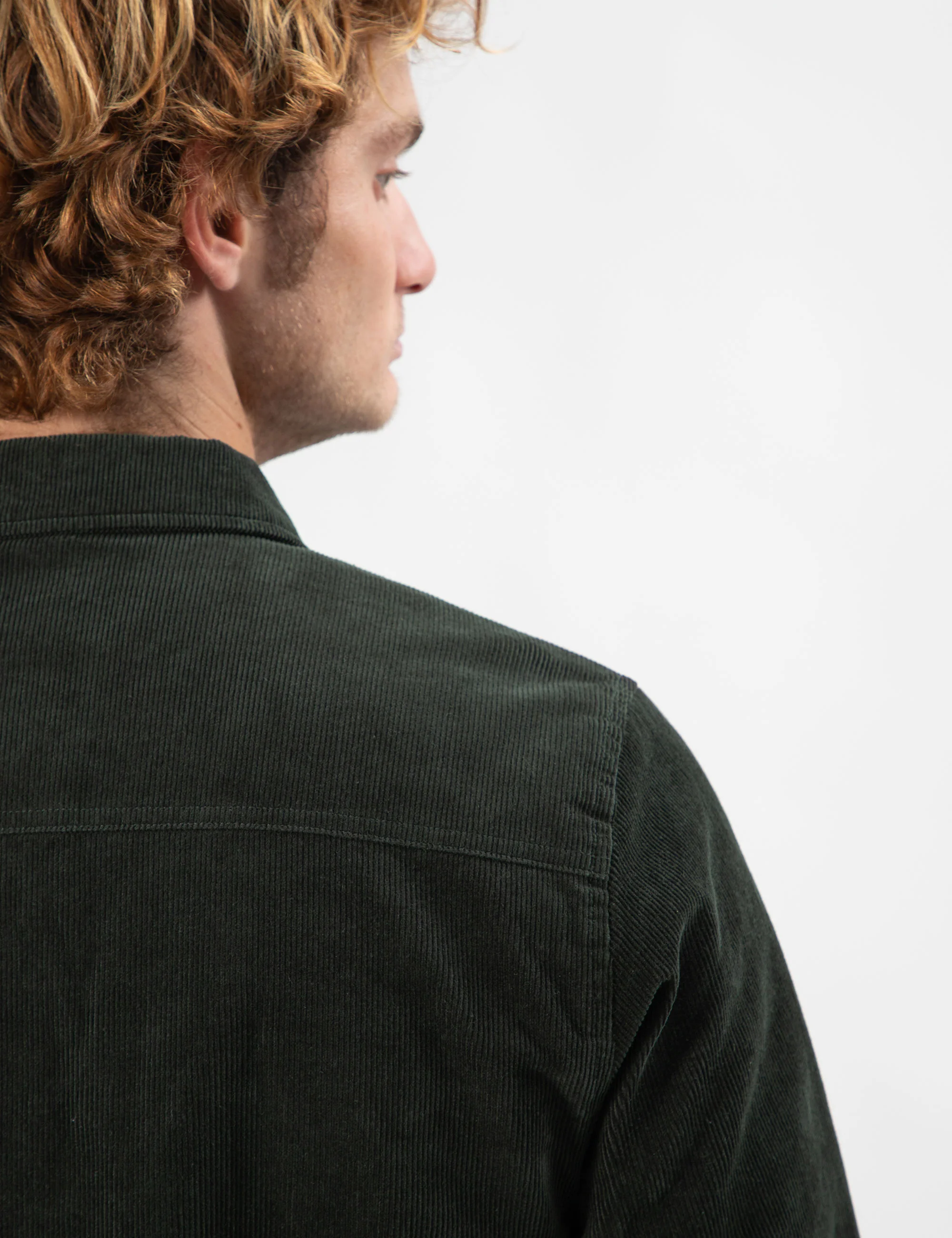 Quilted Cord Jacket - Pine - Image 8