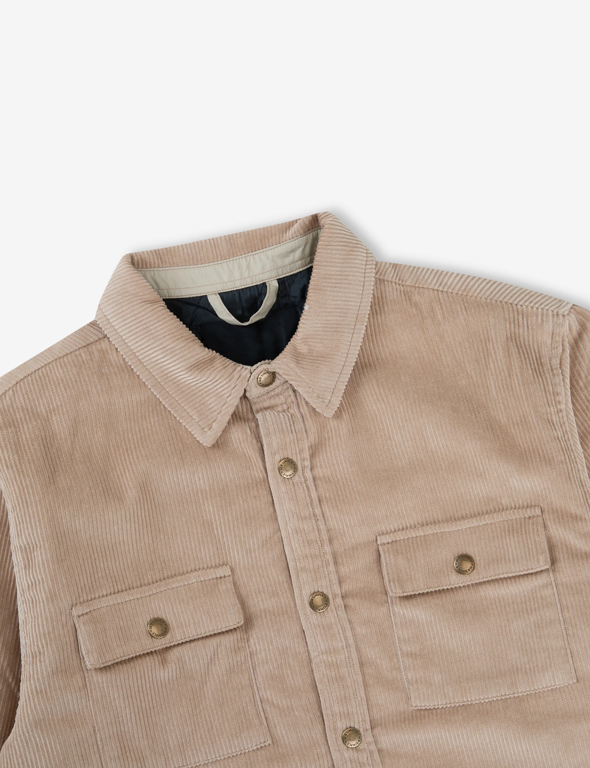 Quilted Cord Jacket - Stone - Image 12