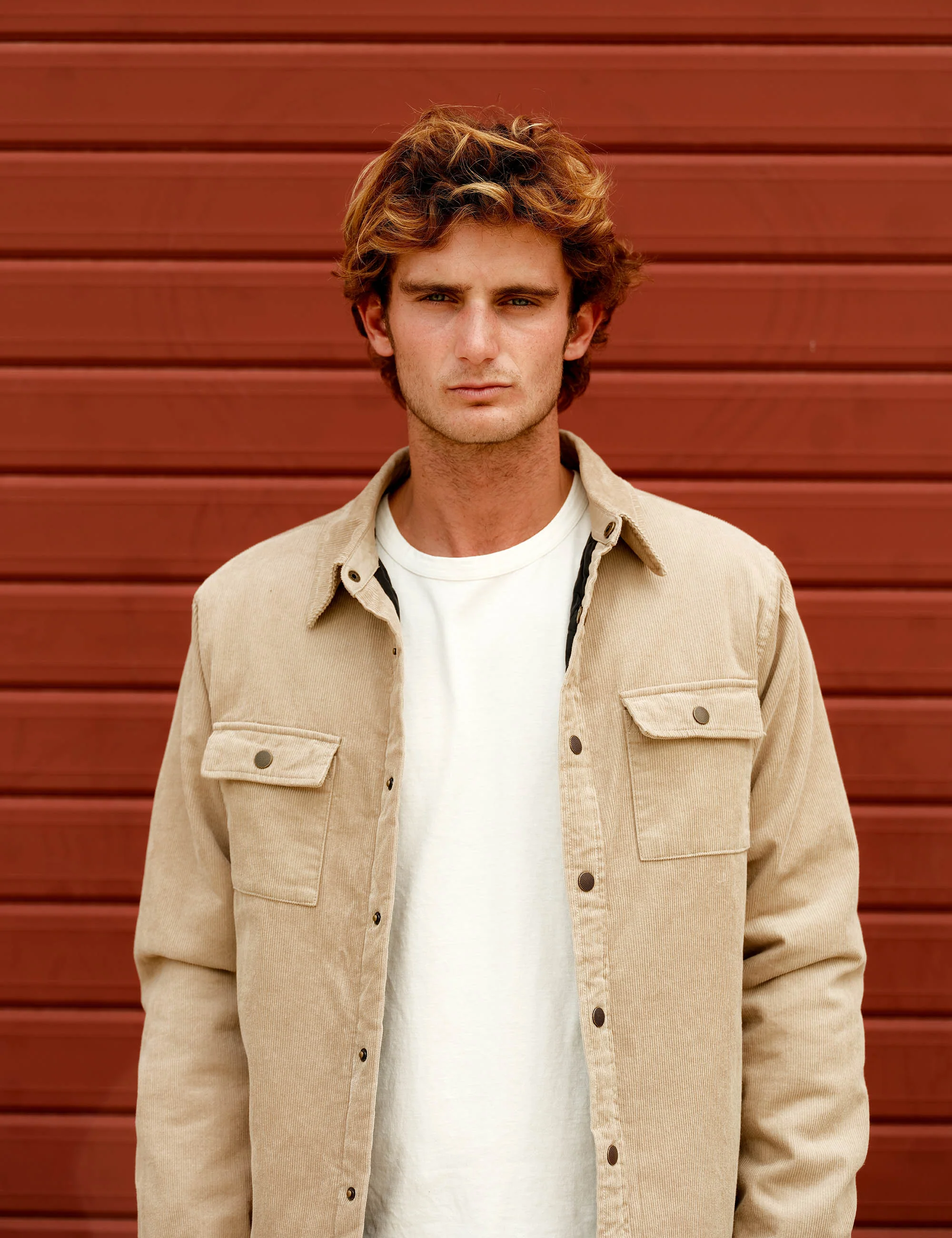 Quilted Cord Jacket - Stone - Image 7