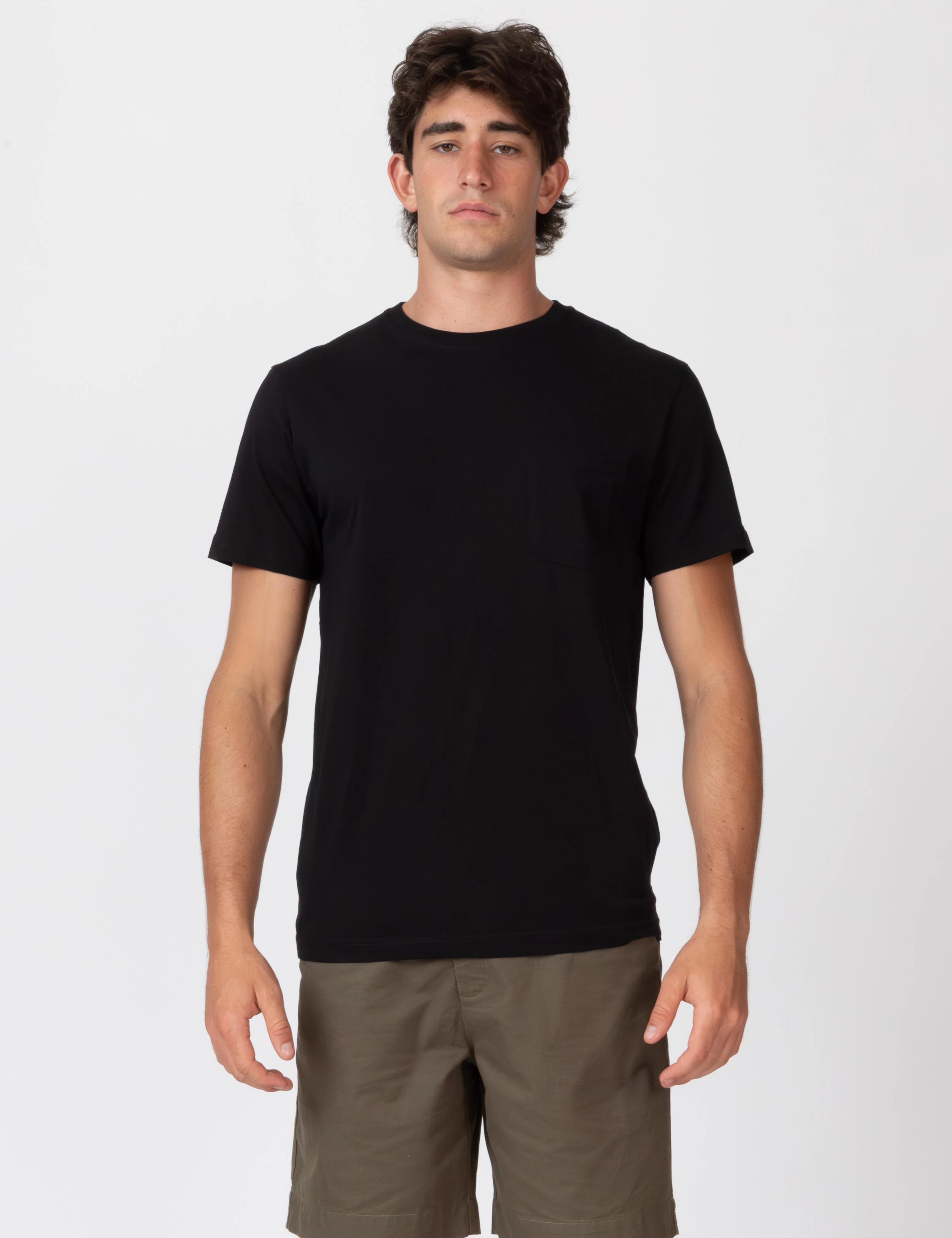 Reginald Organic Pocket Tee - Black