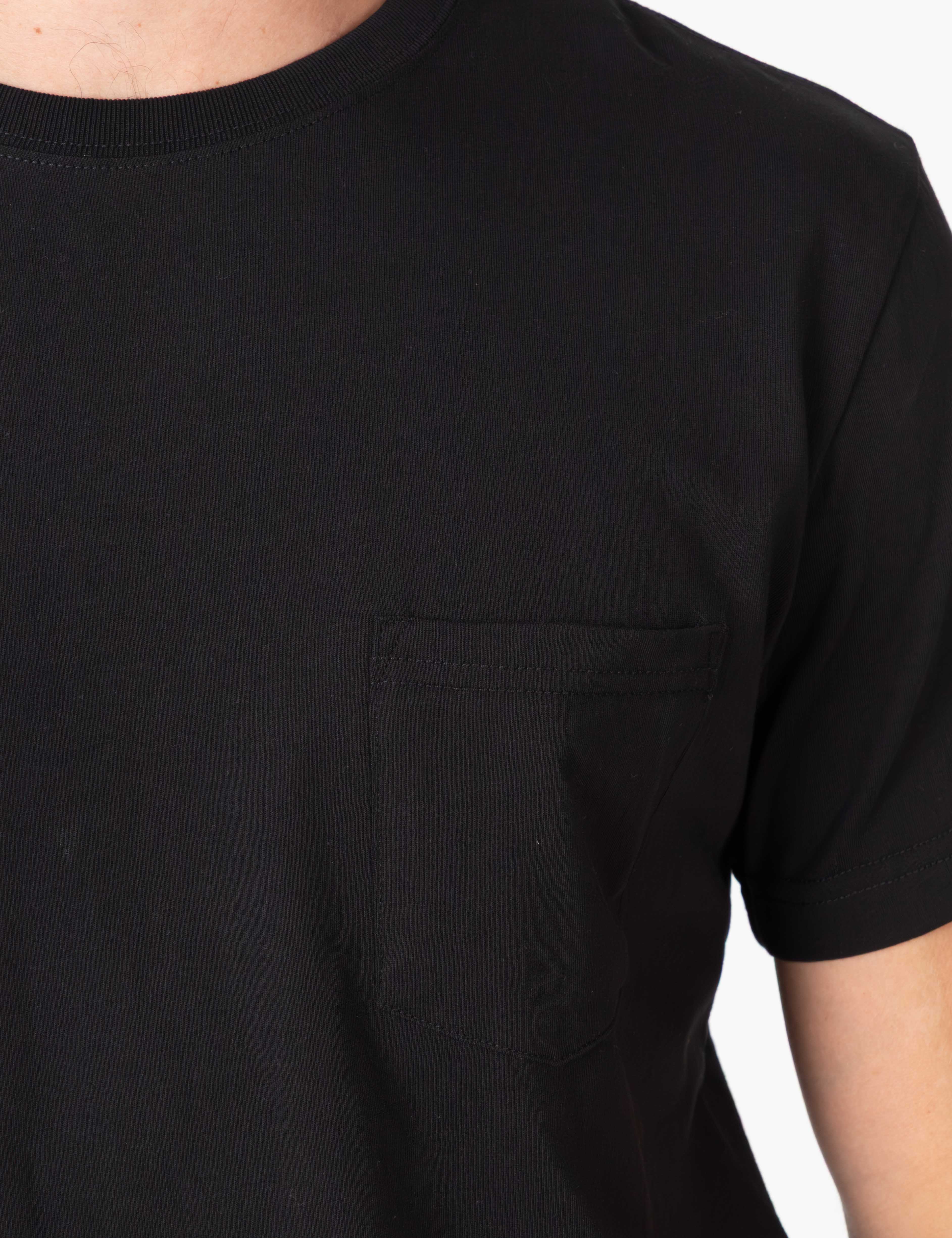 Reginald Organic Pocket Tee - Black - Image 8