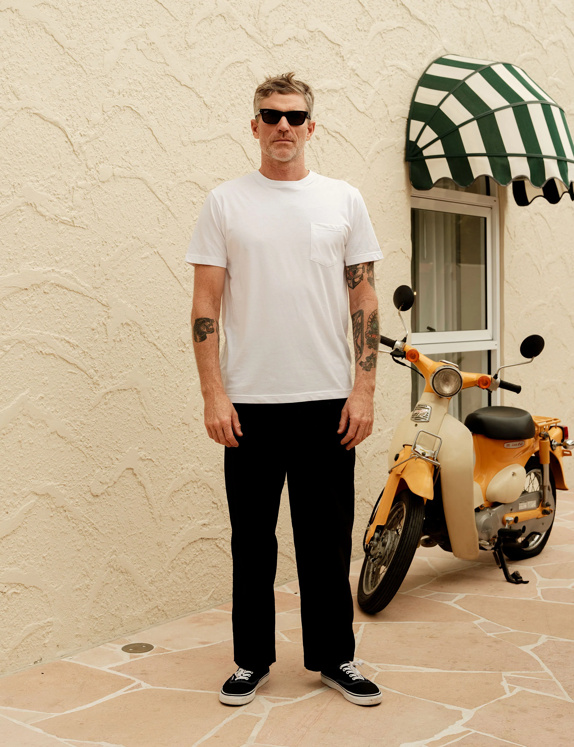Reginald Organic Pocket Tee - White - Image 3