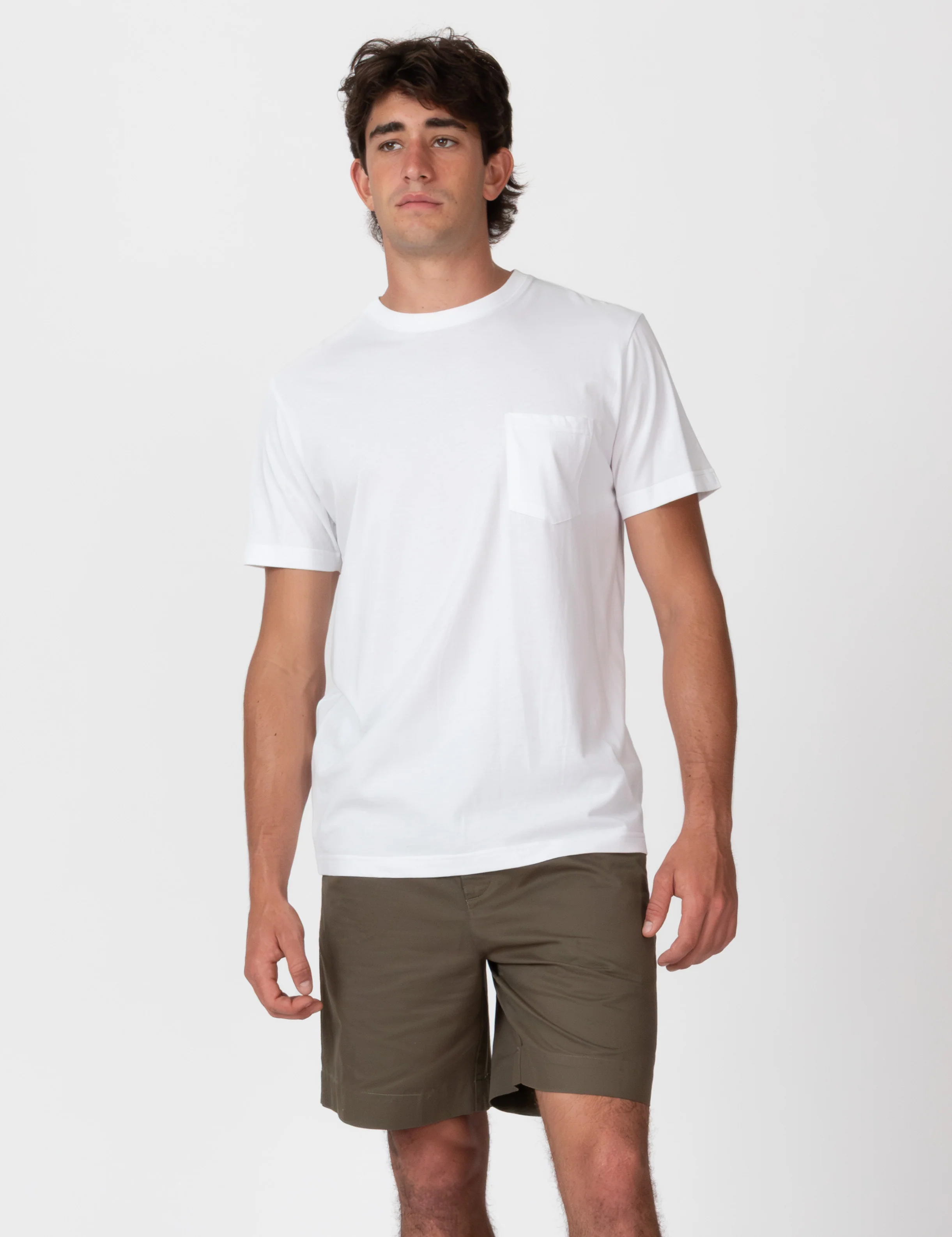Reginald Organic Pocket Tee - White - Image 7