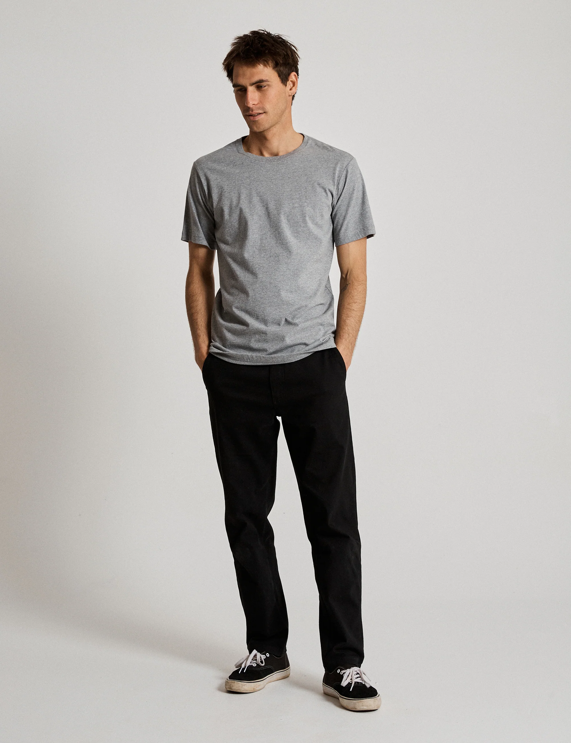 Reginald Organic Tee - Grey Marle - Image 6