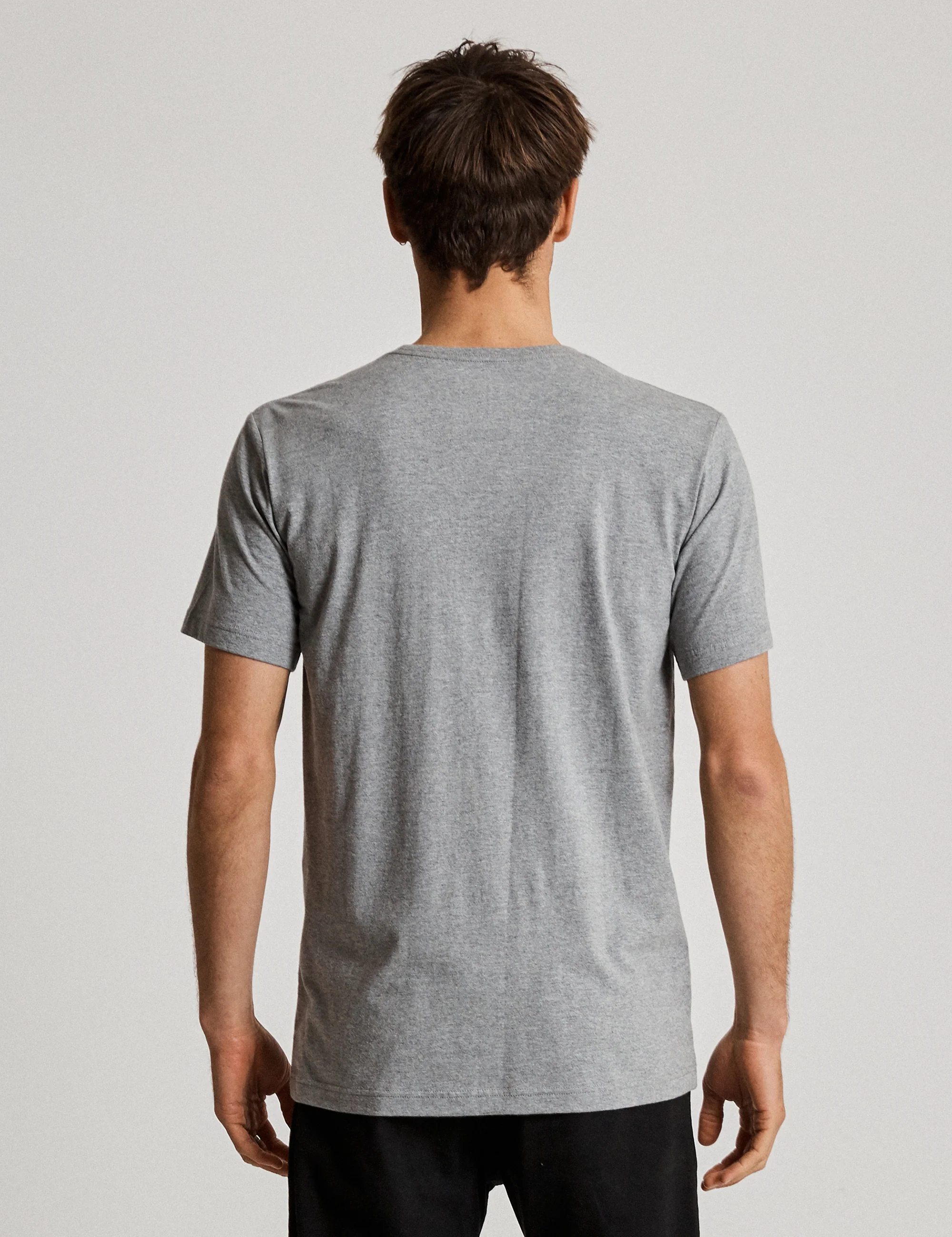 Reginald Organic Tee - Grey Marle - Image 9