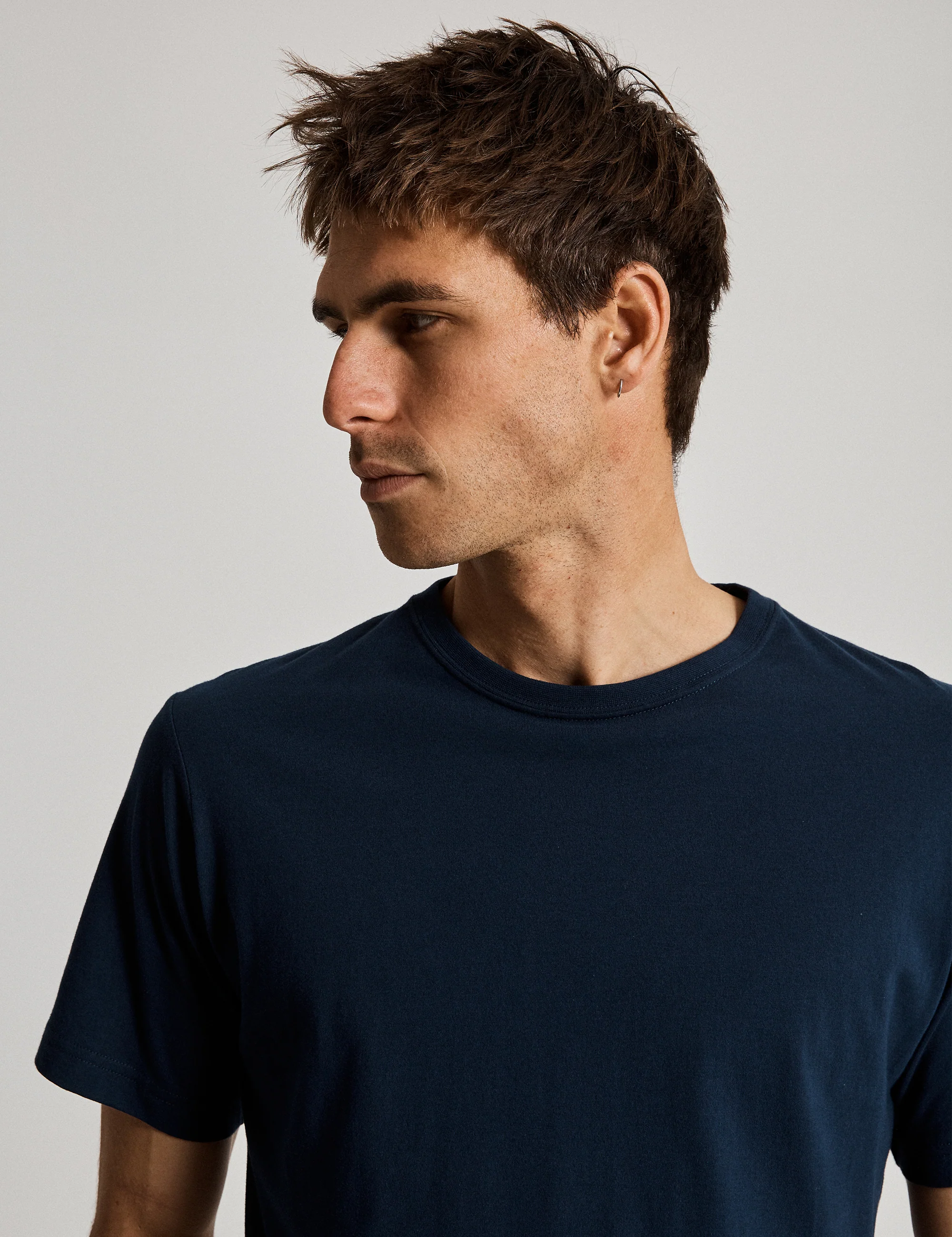 Reginald Organic Tee - Navy - Image 3