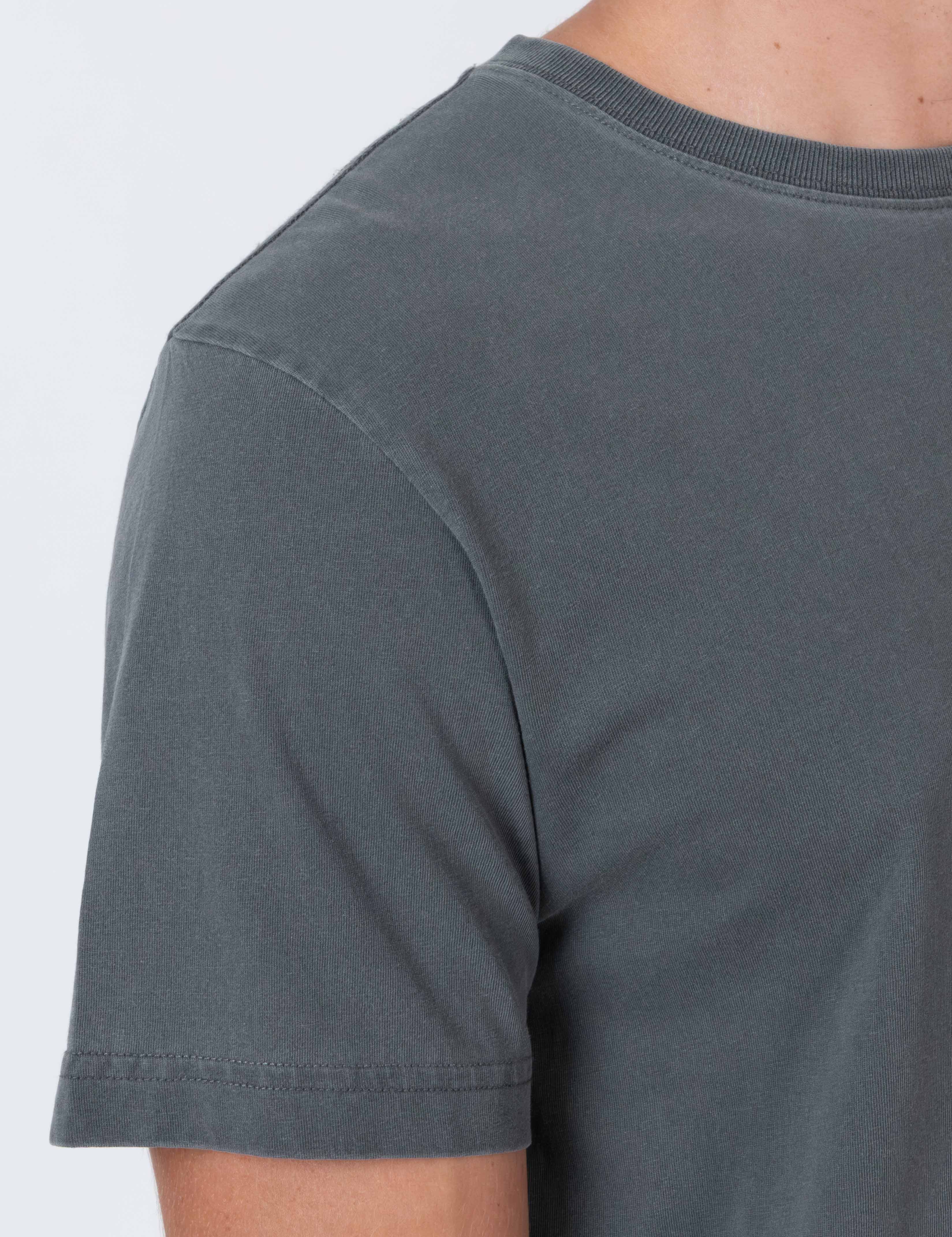 Reginald Organic Vintage Tee - Black Fade - Image 11