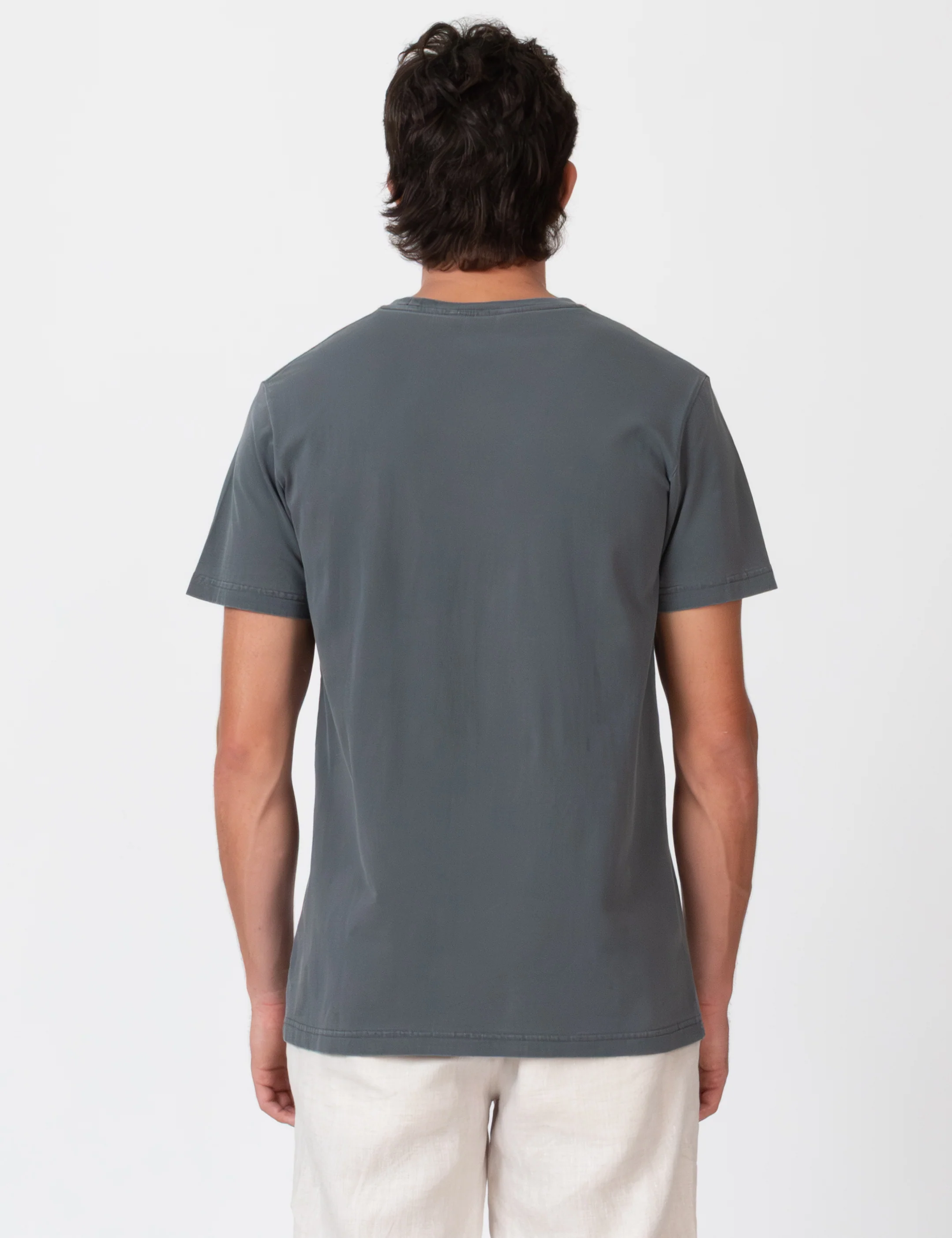 Reginald Organic Vintage Tee - Black Fade - Image 9