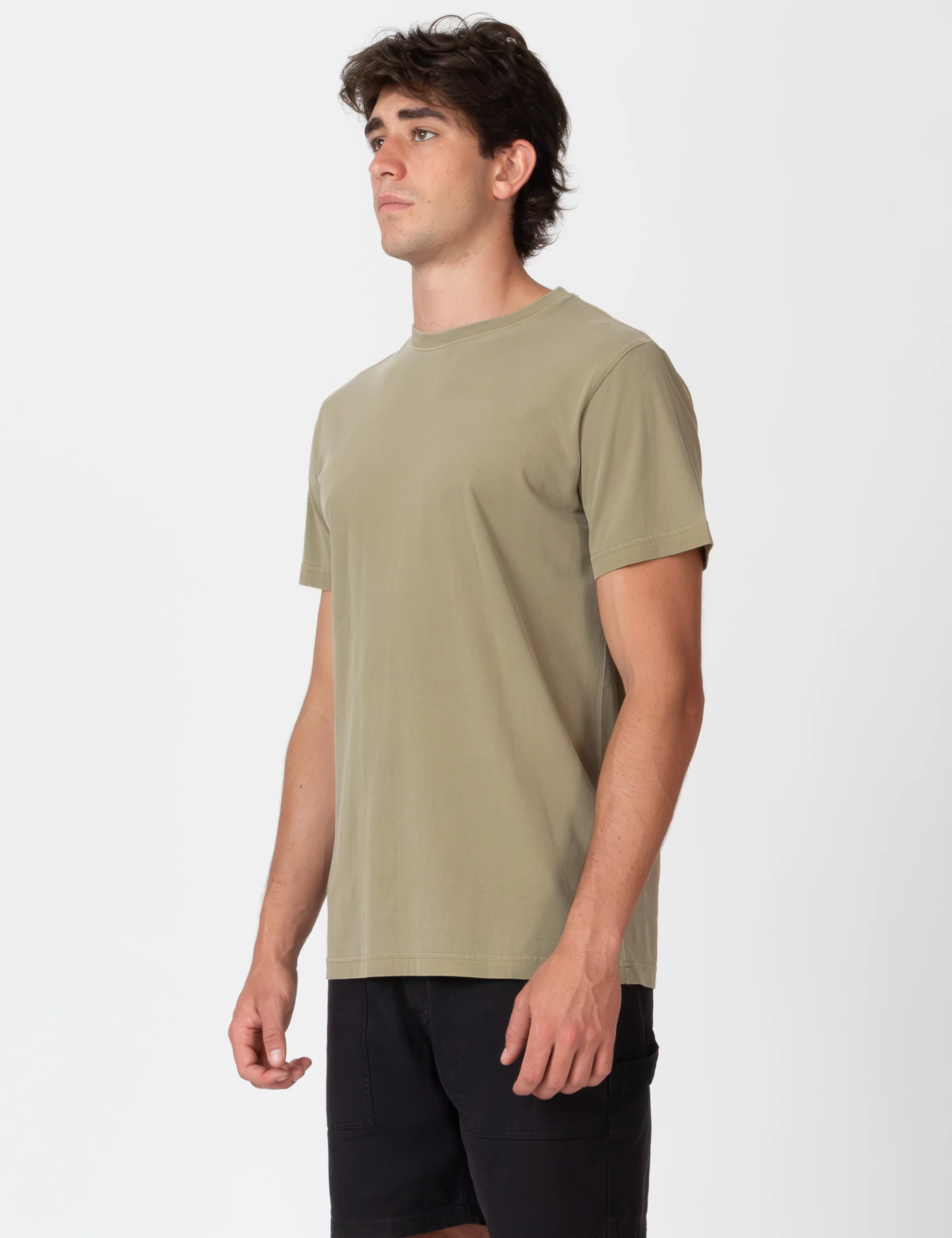Reginald Organic Vintage Tee - Fatigue Fade - Image 3