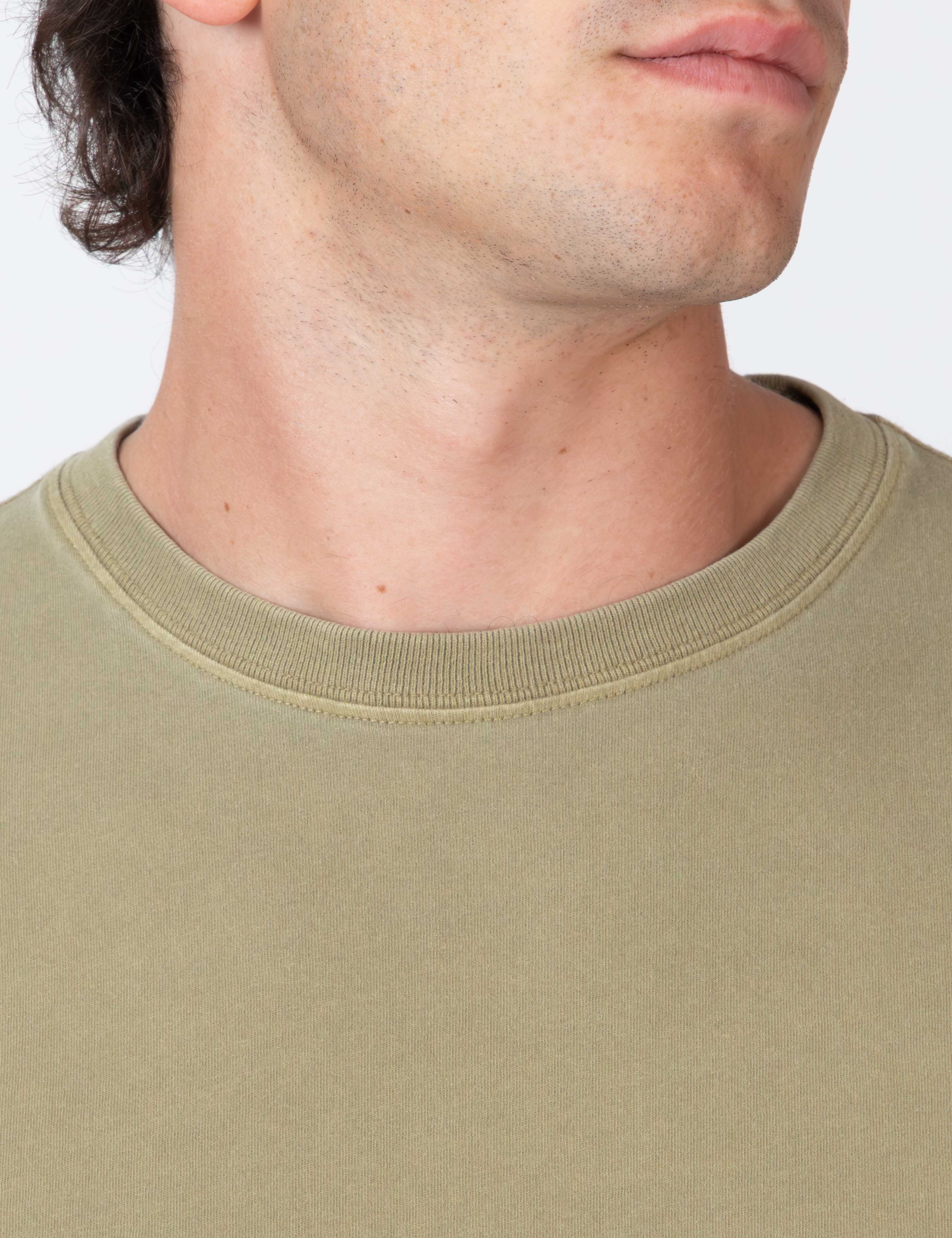 Reginald Organic Vintage Tee - Fatigue Fade - Image 5
