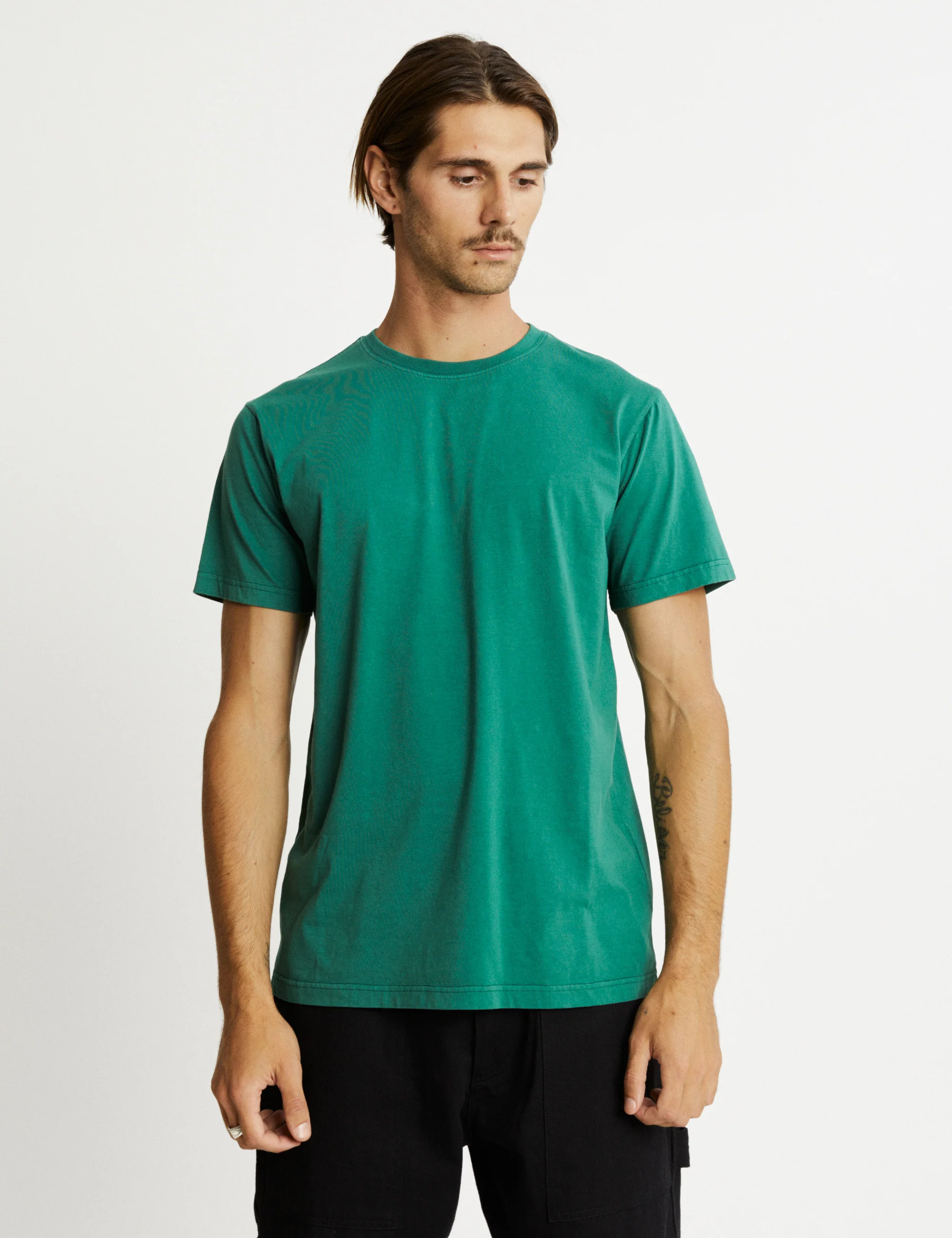 Reginald Organic Tee - Forest Green - Image 2