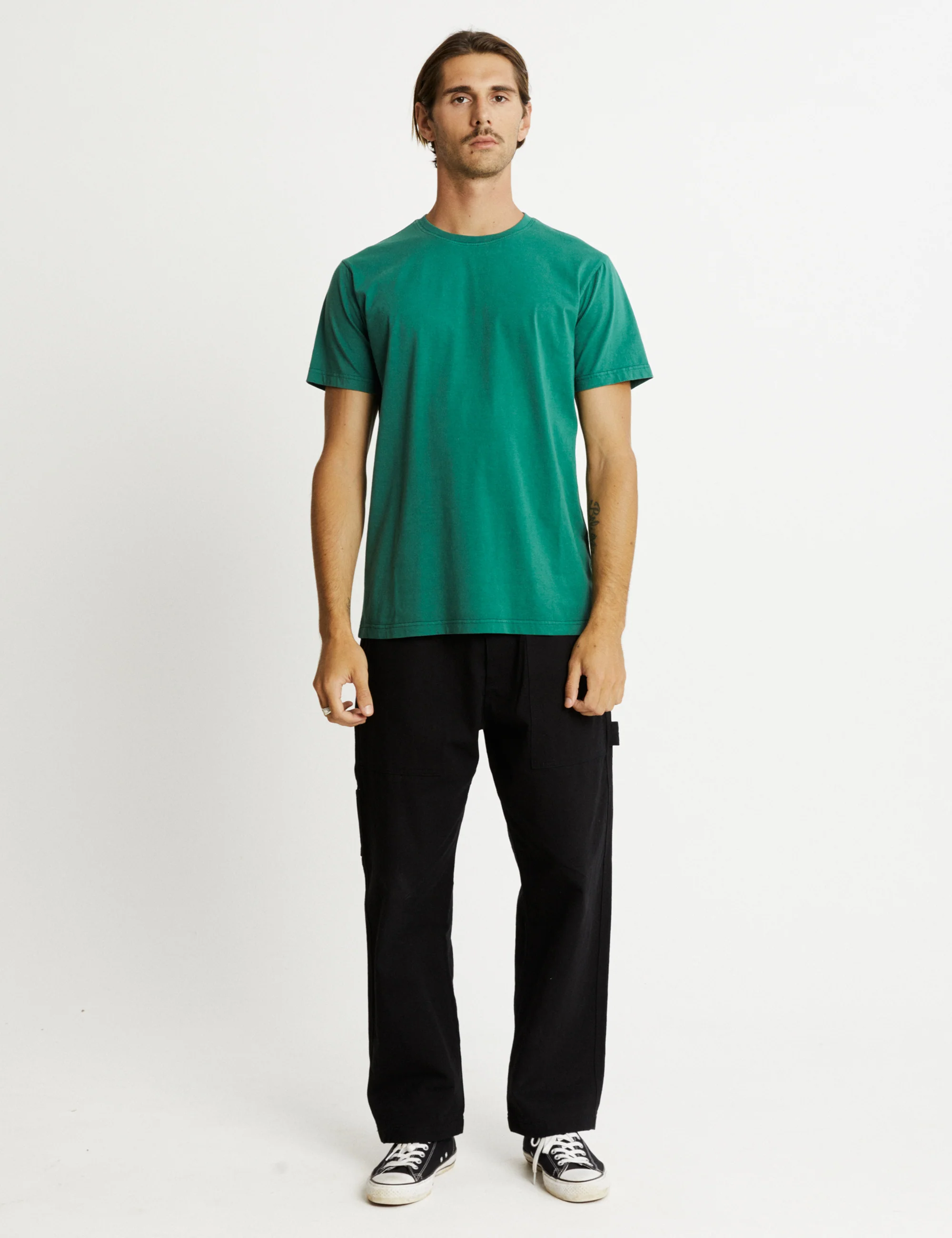 Reginald Organic Tee - Forest Green - Image 3
