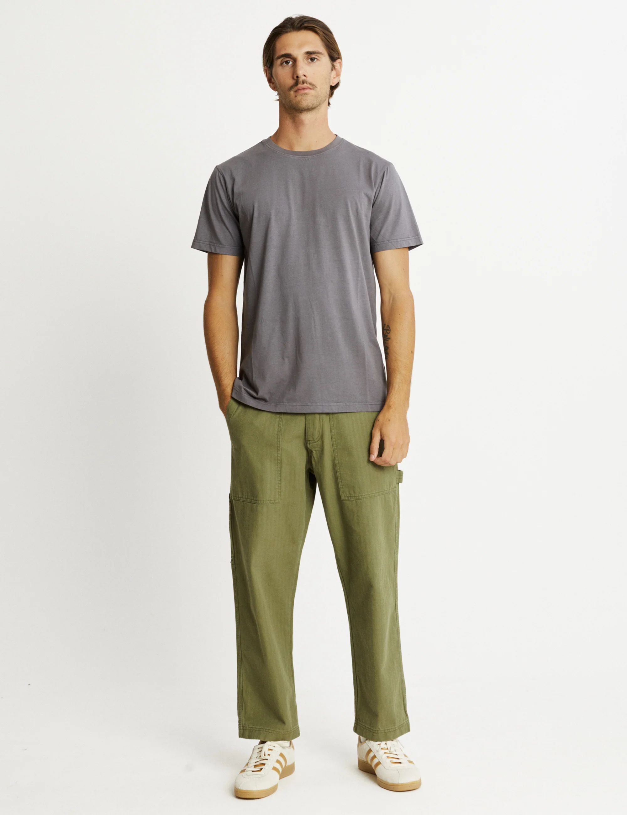 Reginald Organic Tee - Graphite - Image 3