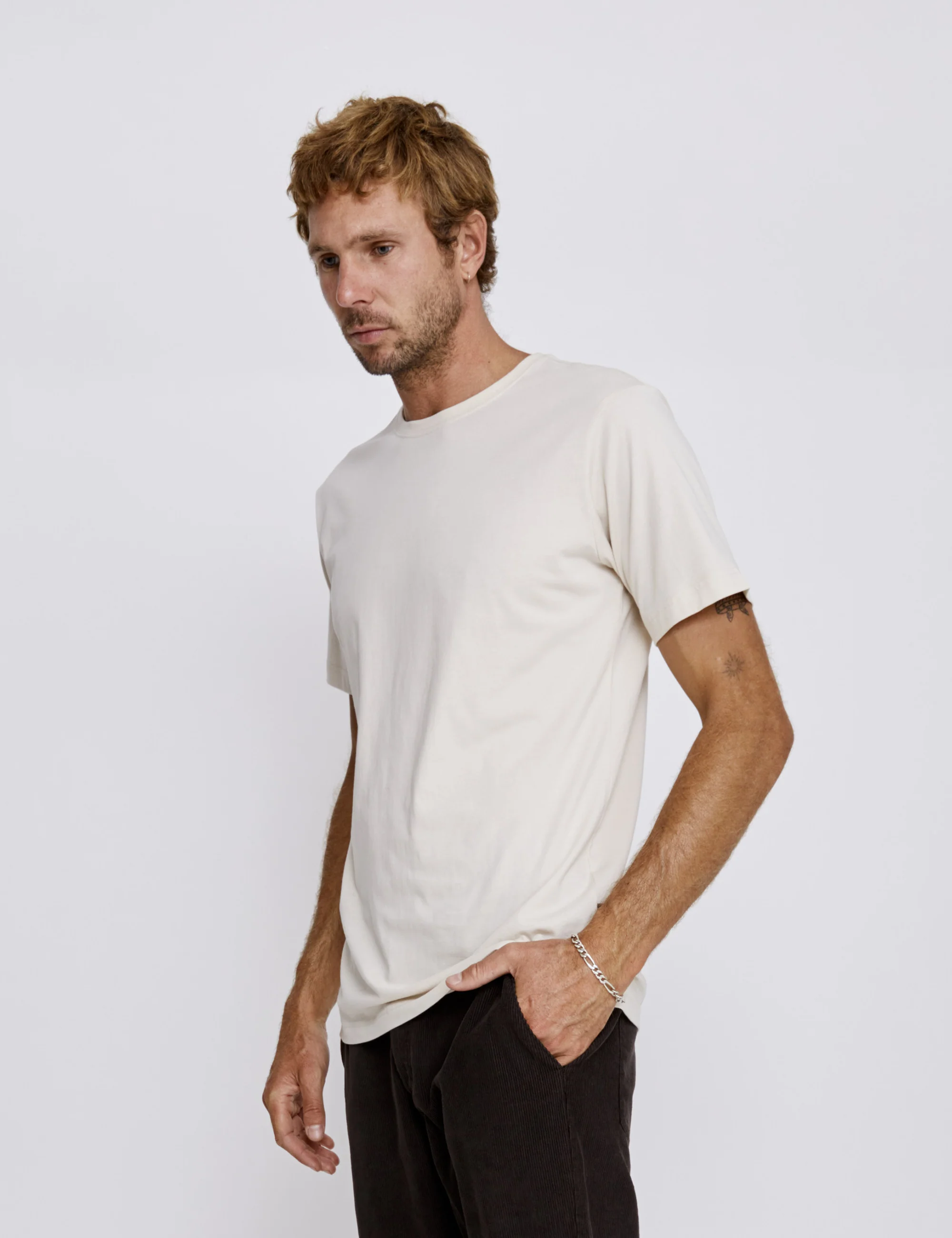 Reginald Organic Tee - Natural - Image 4