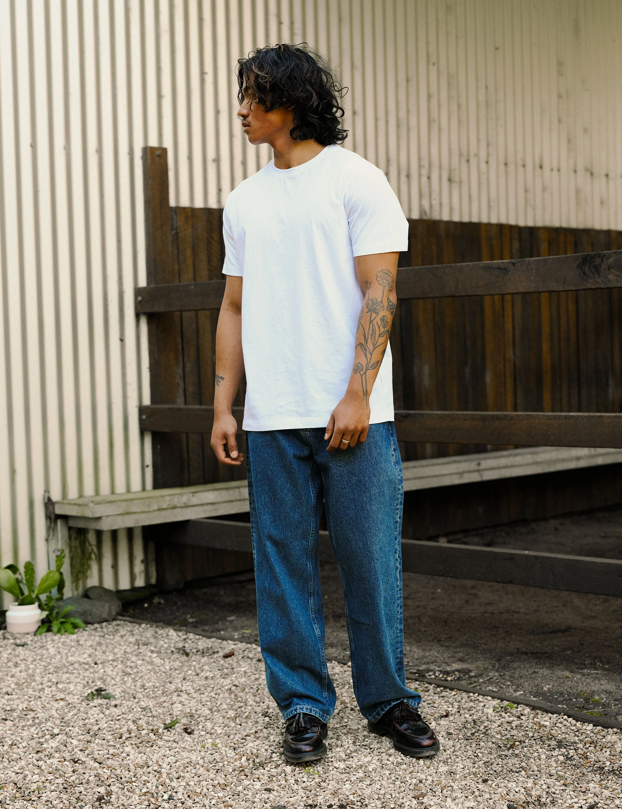 Reginald Organic Tee - White - Image 3