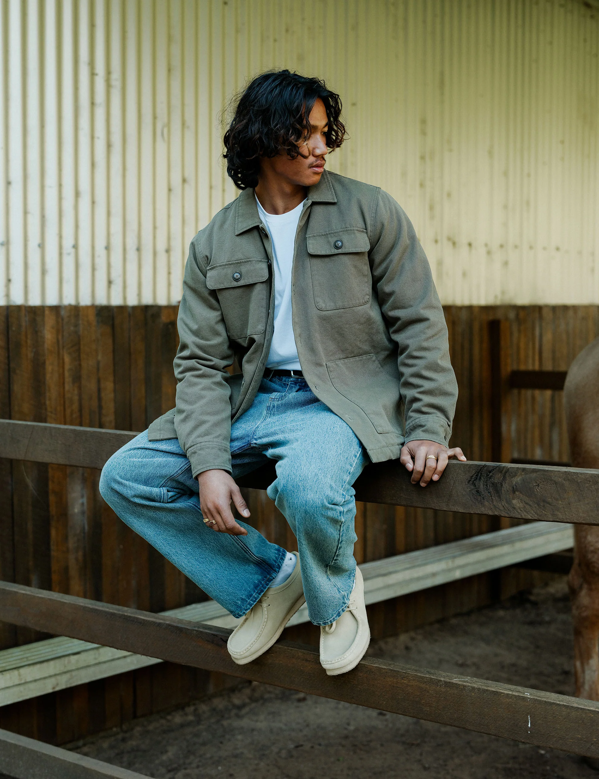Stockyard Sherpa Jacket - Fatigue - Image 10