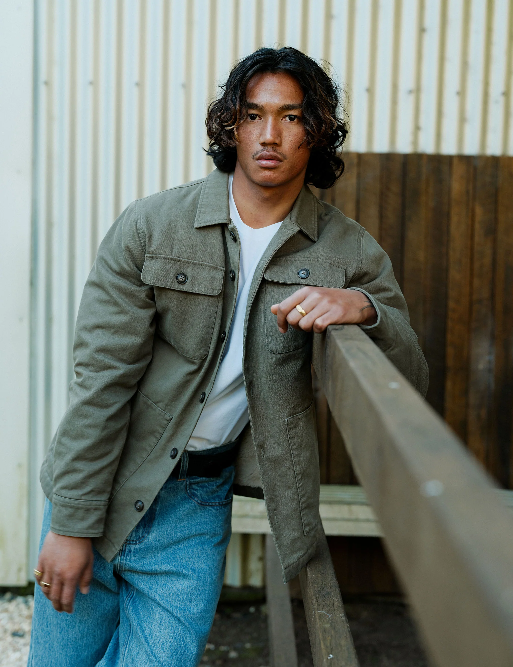 Stockyard Sherpa Jacket - Fatigue - Image 7