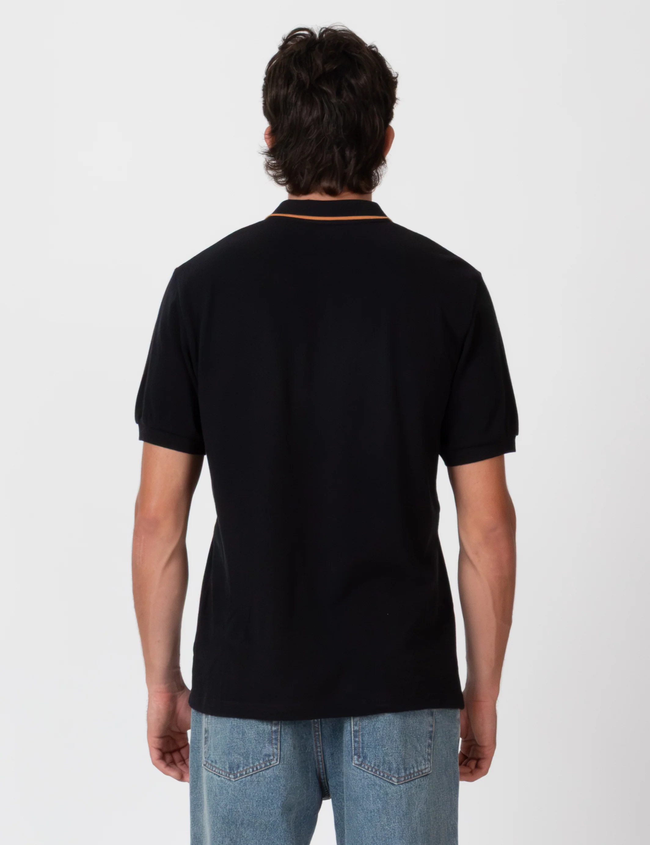 Stripe Polo - Black - Image 11