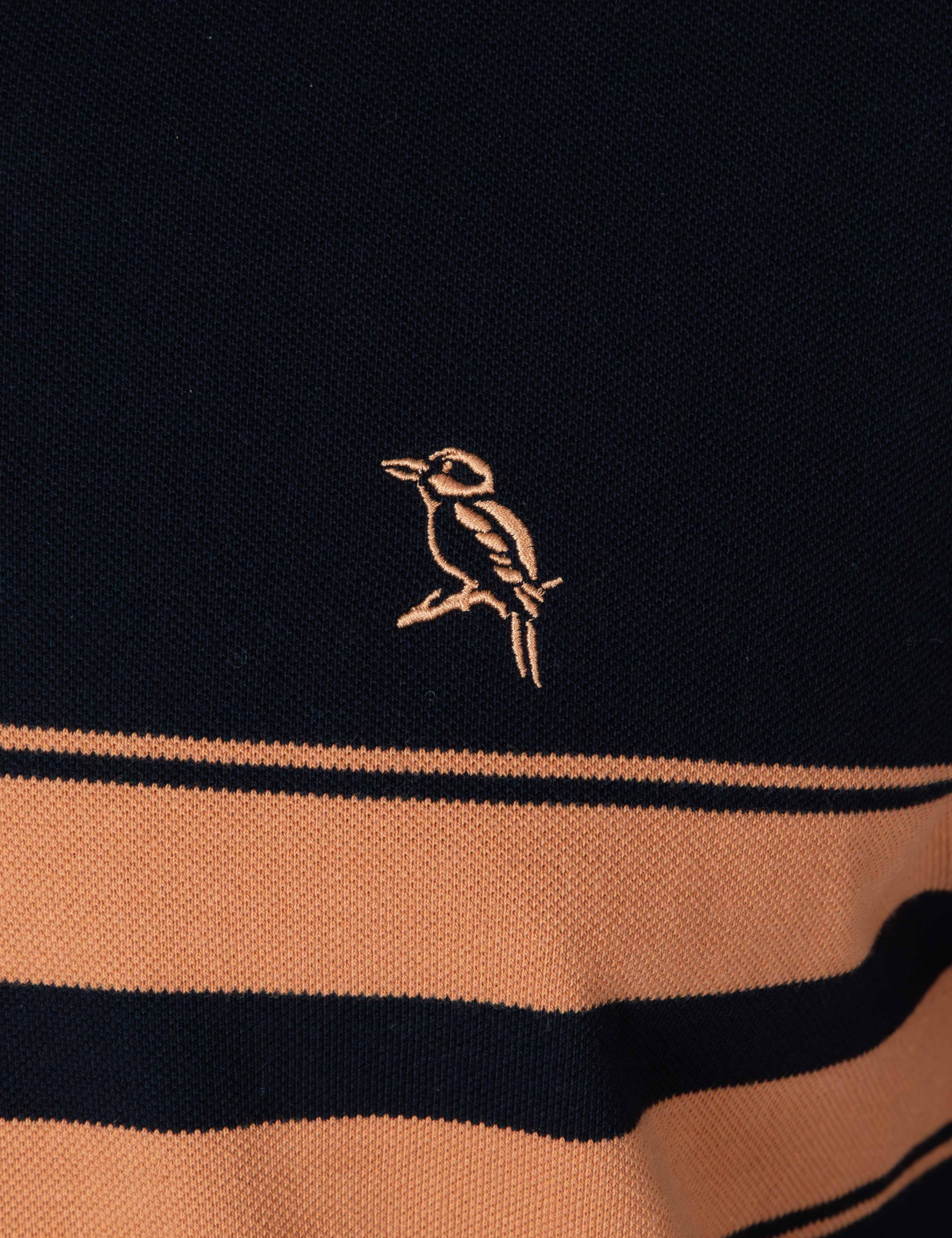 Stripe Polo - Black - Image 14