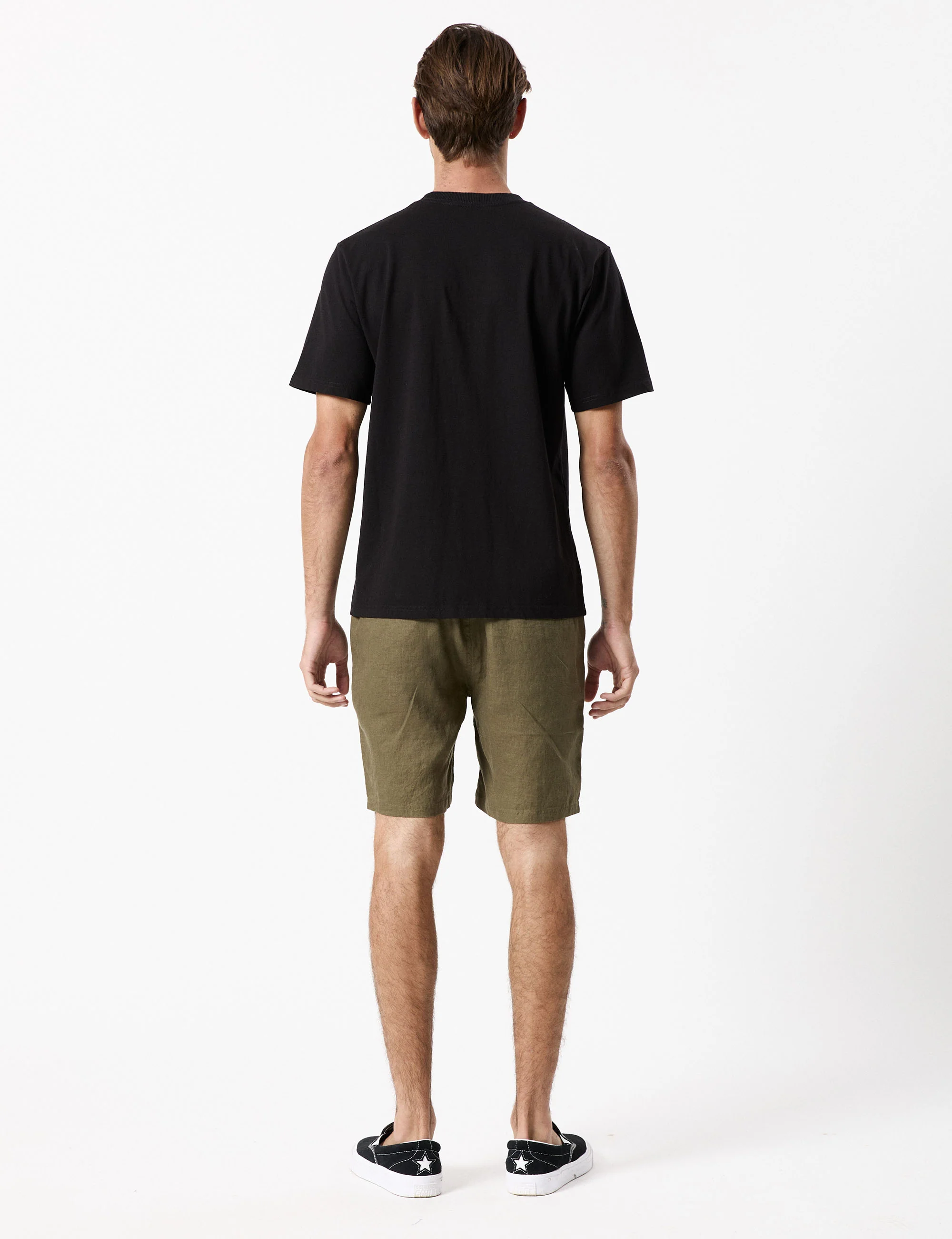Tanner 3.0 Linen Shorts - Fatigue - Image 13