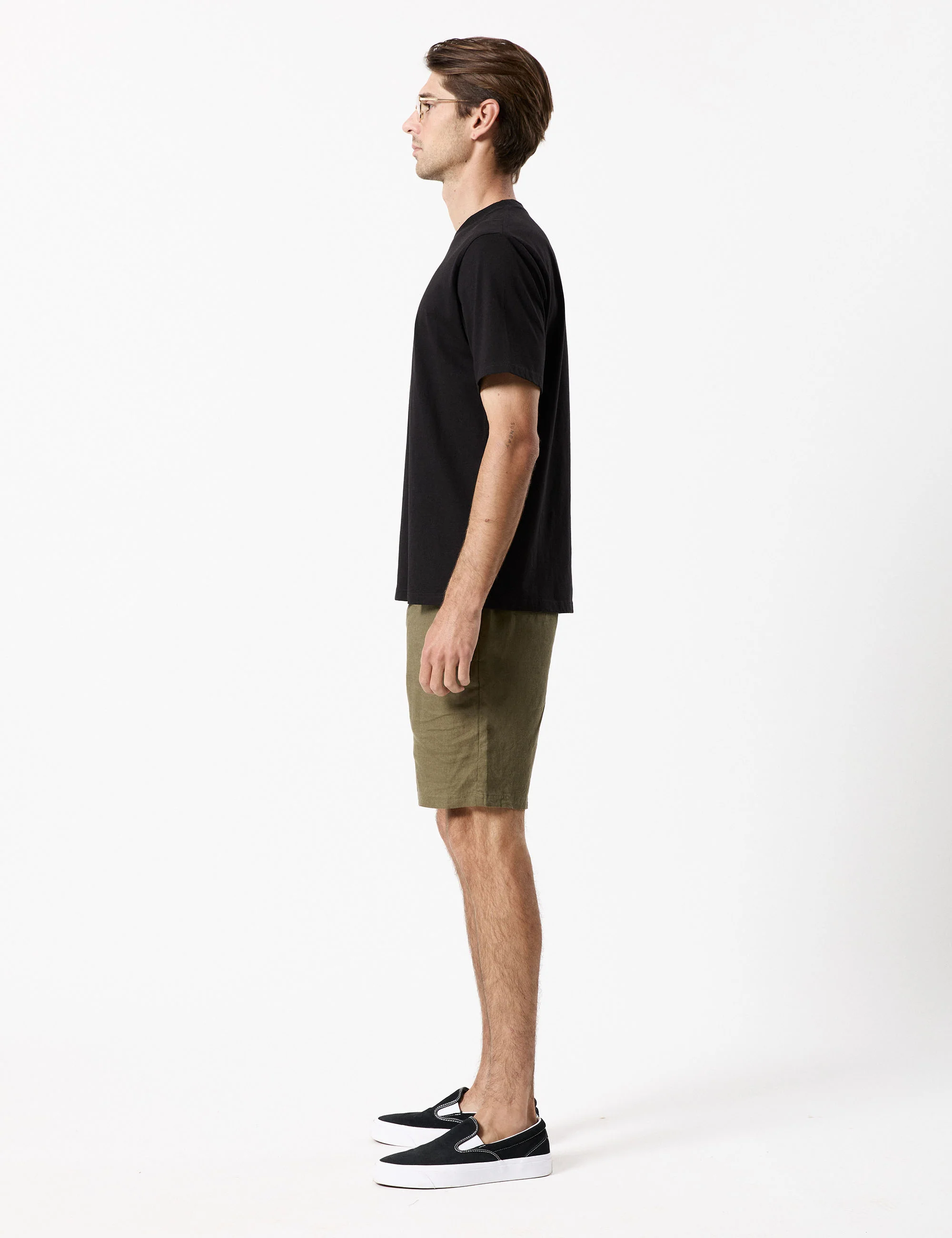 Tanner 3.0 Linen Shorts - Fatigue - Image 14