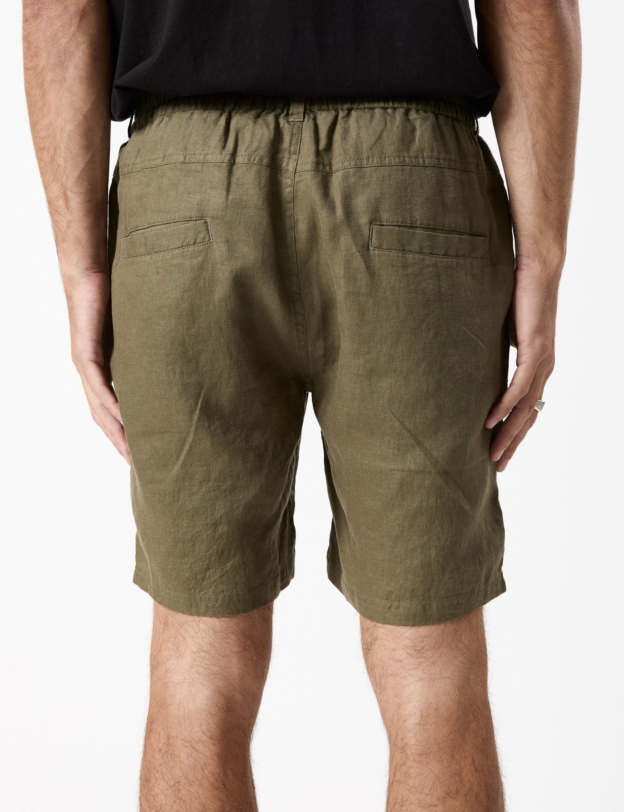 Tanner 3.0 Linen Shorts - Fatigue - Image 9