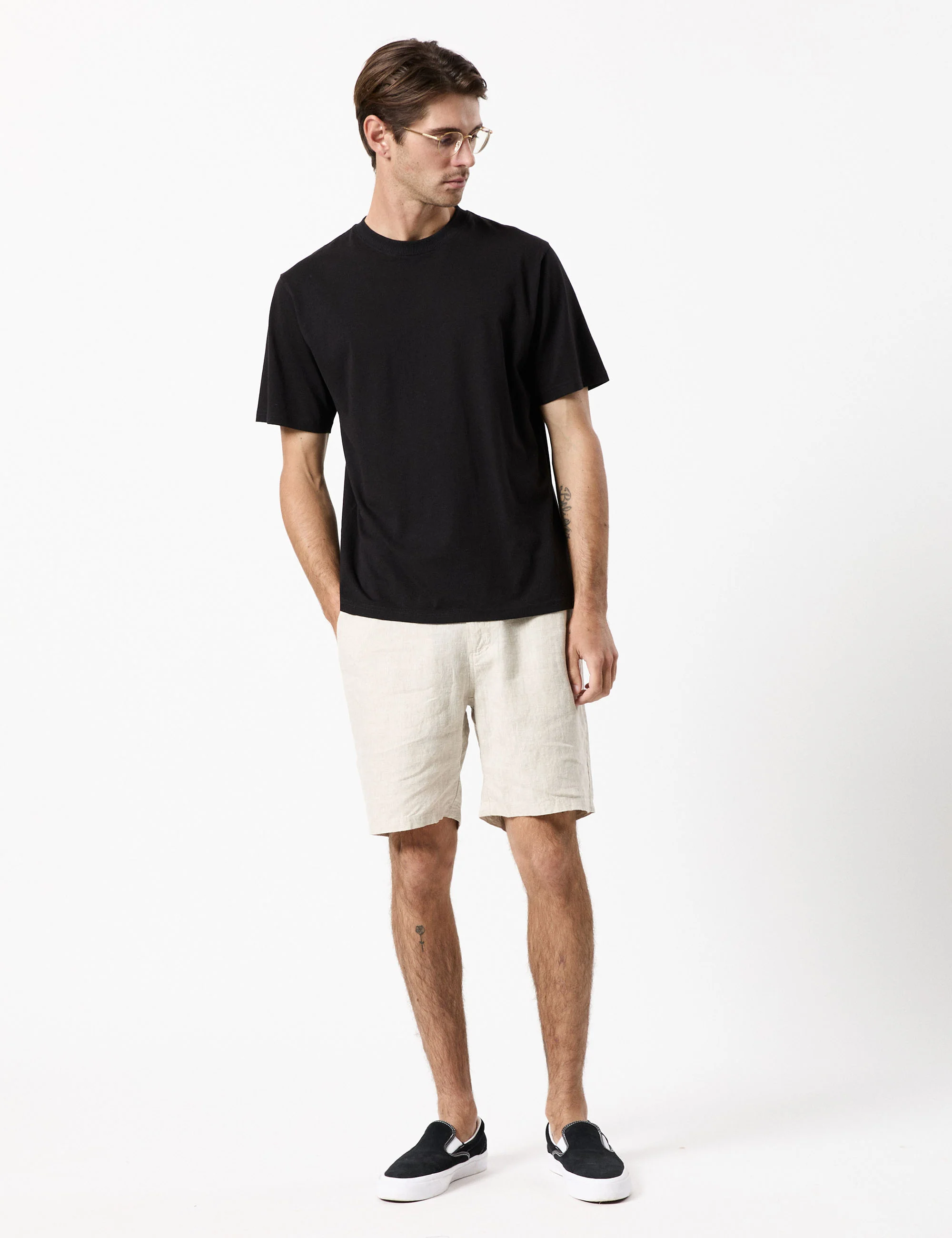 Tanner 3.0 Linen Shorts - Natural - Image 10