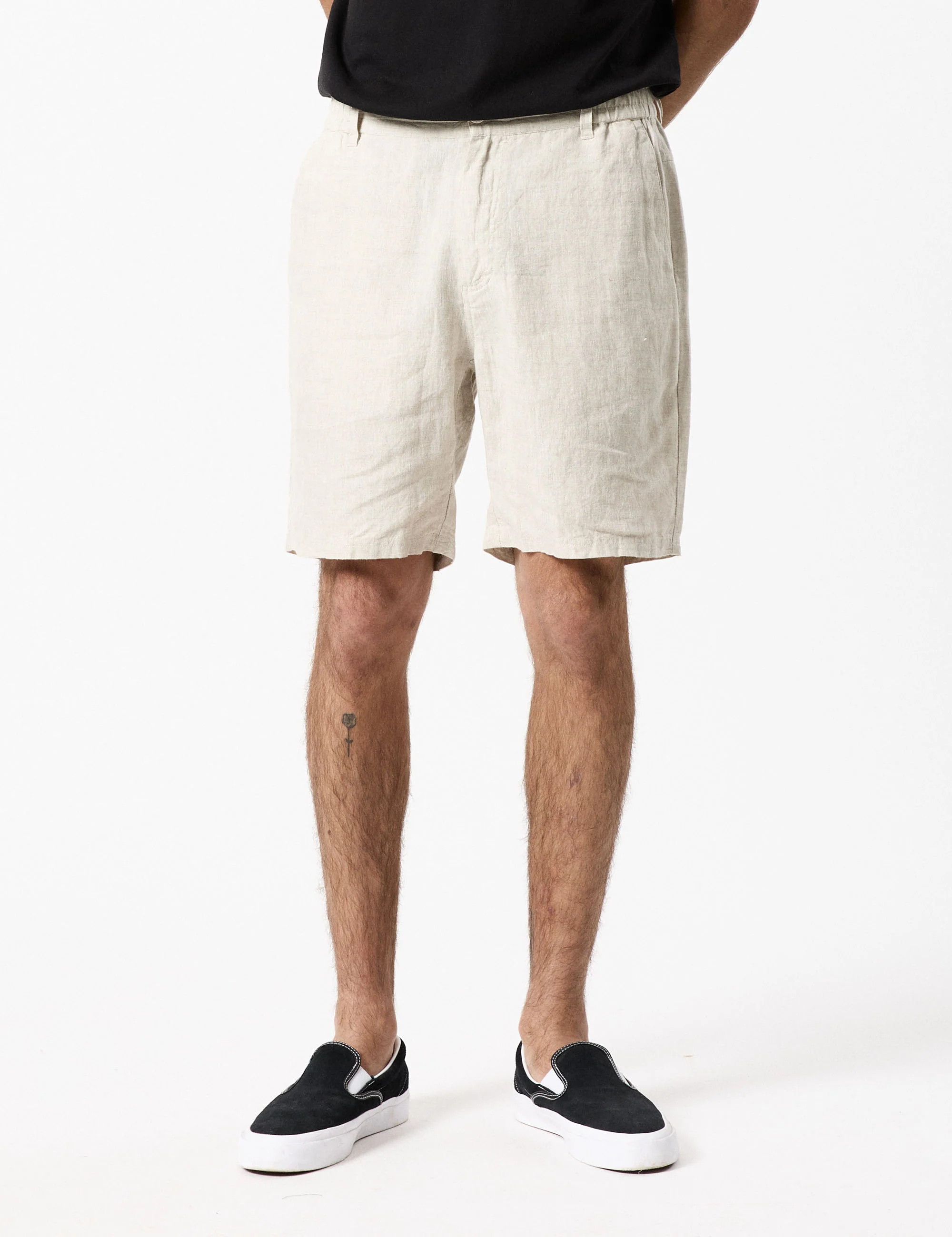Tanner 3.0 Linen Shorts - Natural - Image 7