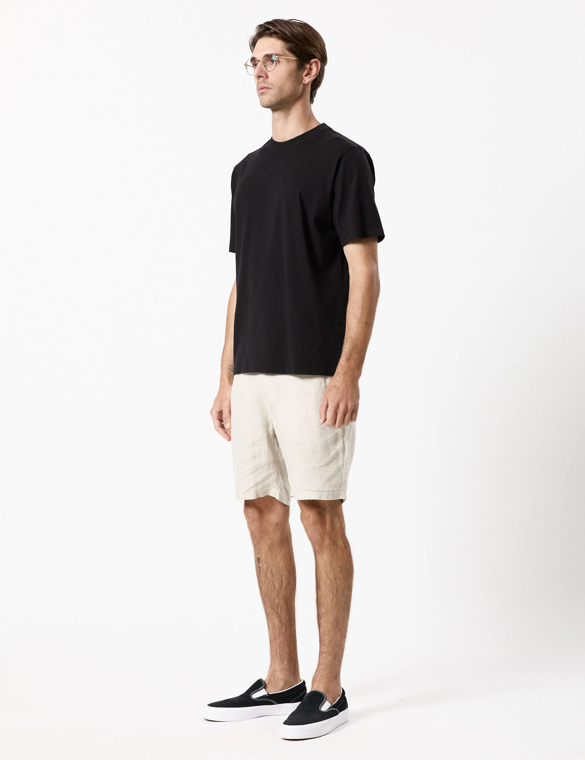 Tanner 3.0 Linen Shorts - Natural - Image 9
