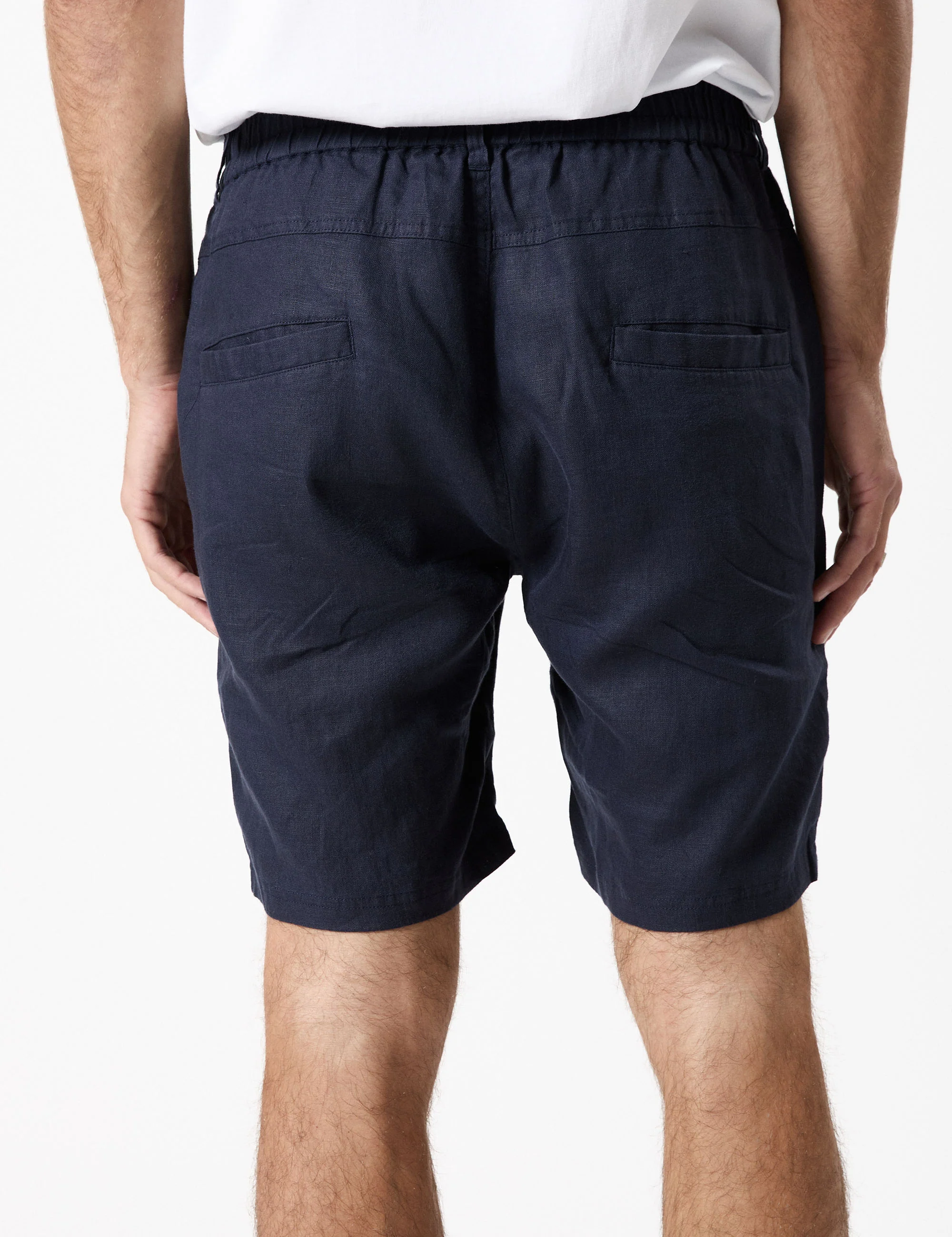 Tanner 3.0 Linen Shorts - Navy - Image 4