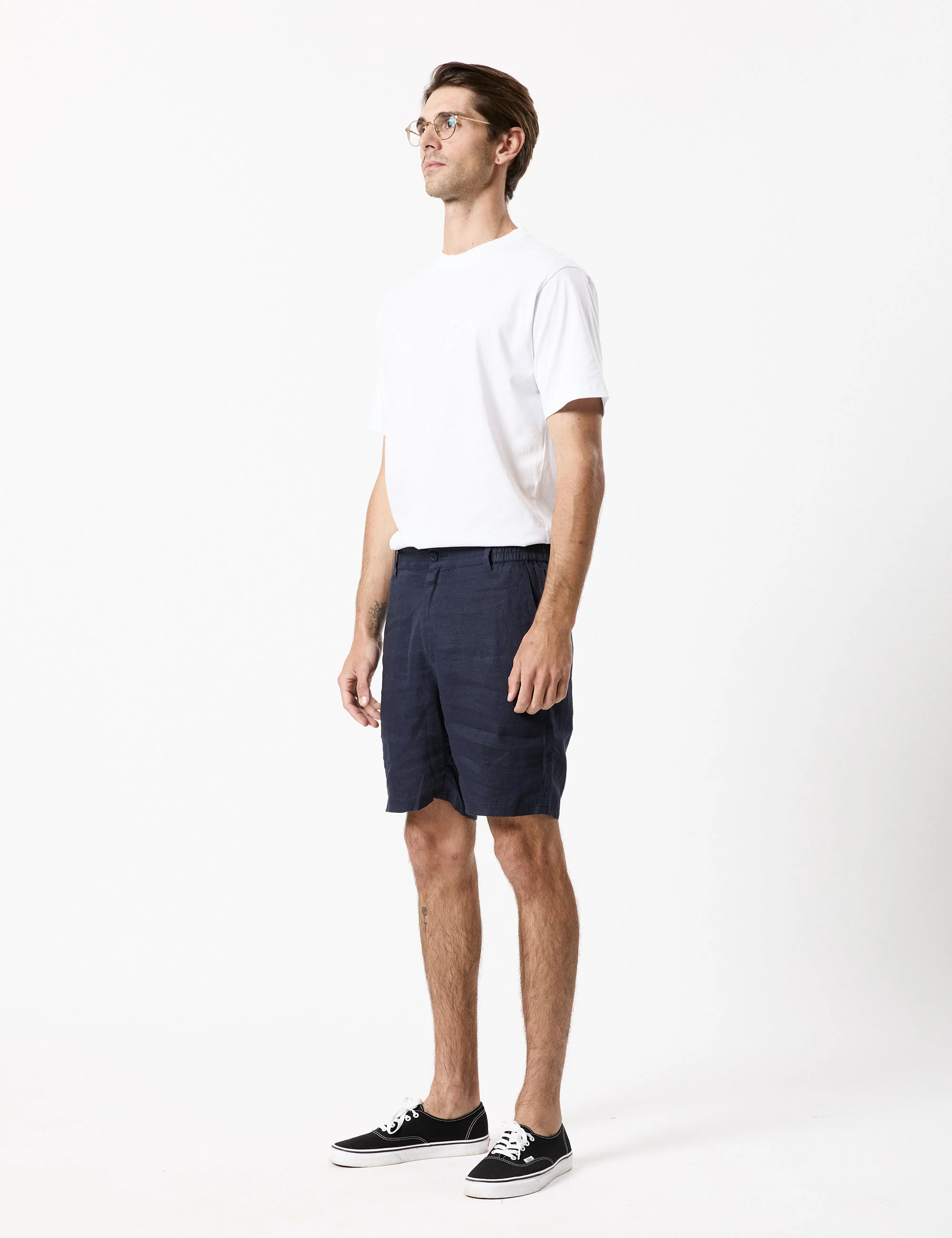 Tanner 3.0 Linen Shorts - Navy - Image 6