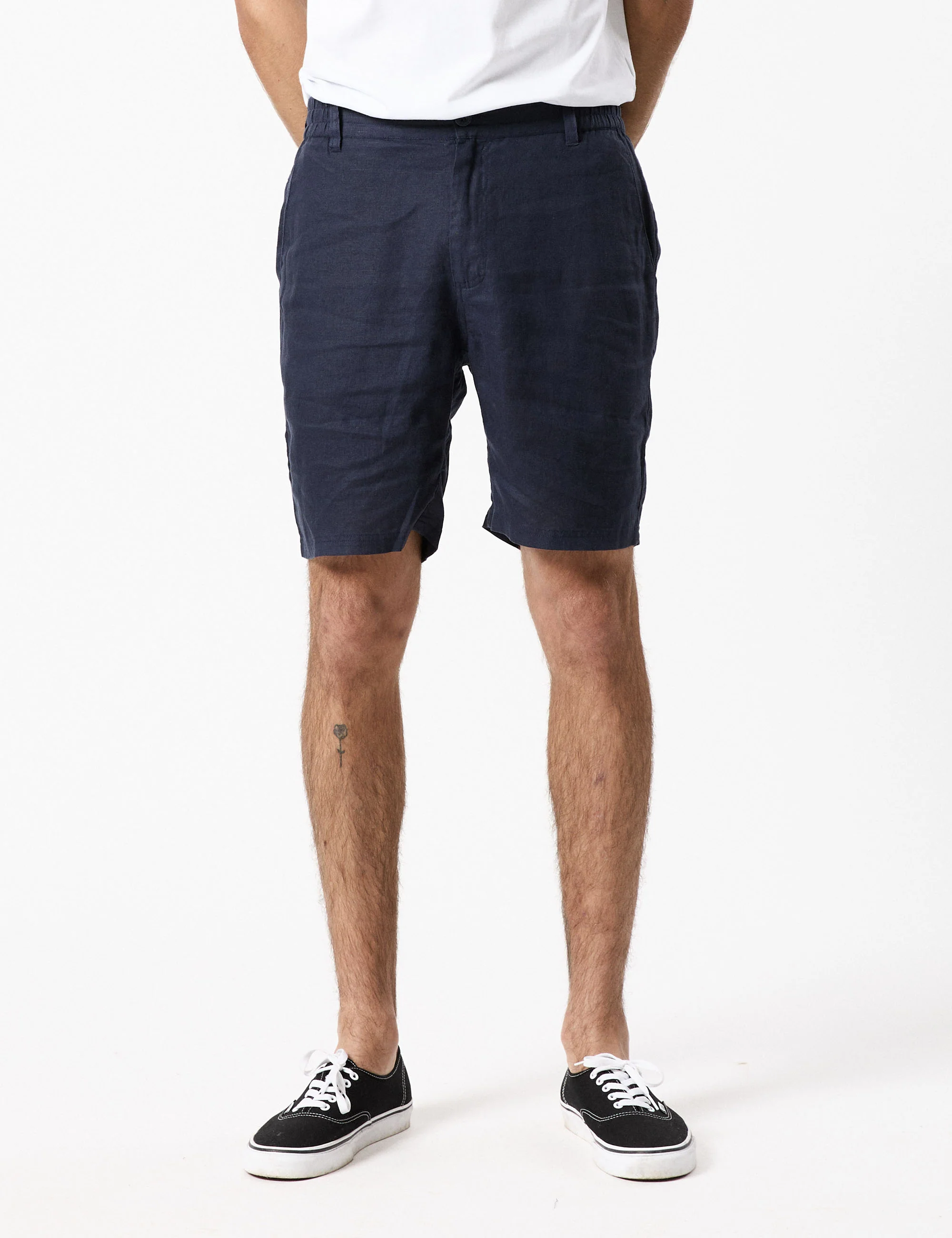 Tanner 3.0 Linen Shorts - Navy - Image 7