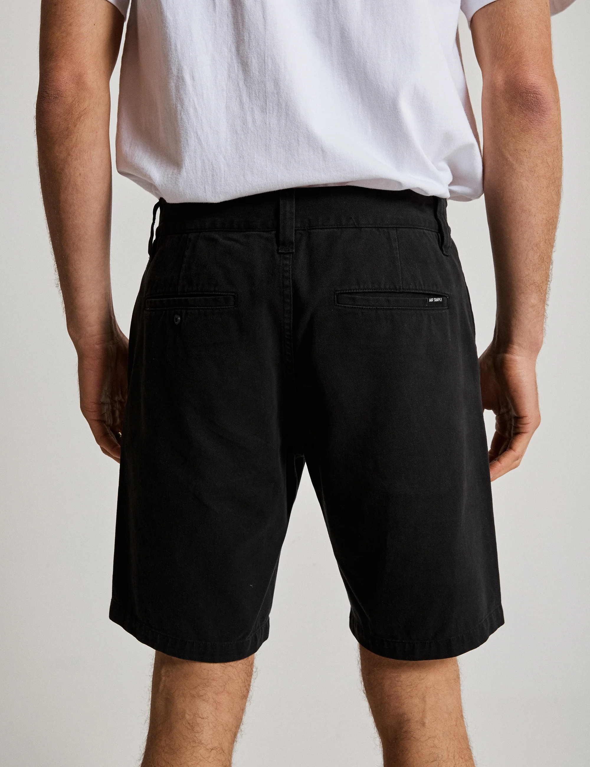 Taylor Stretch Chino Short - Black - Image 5