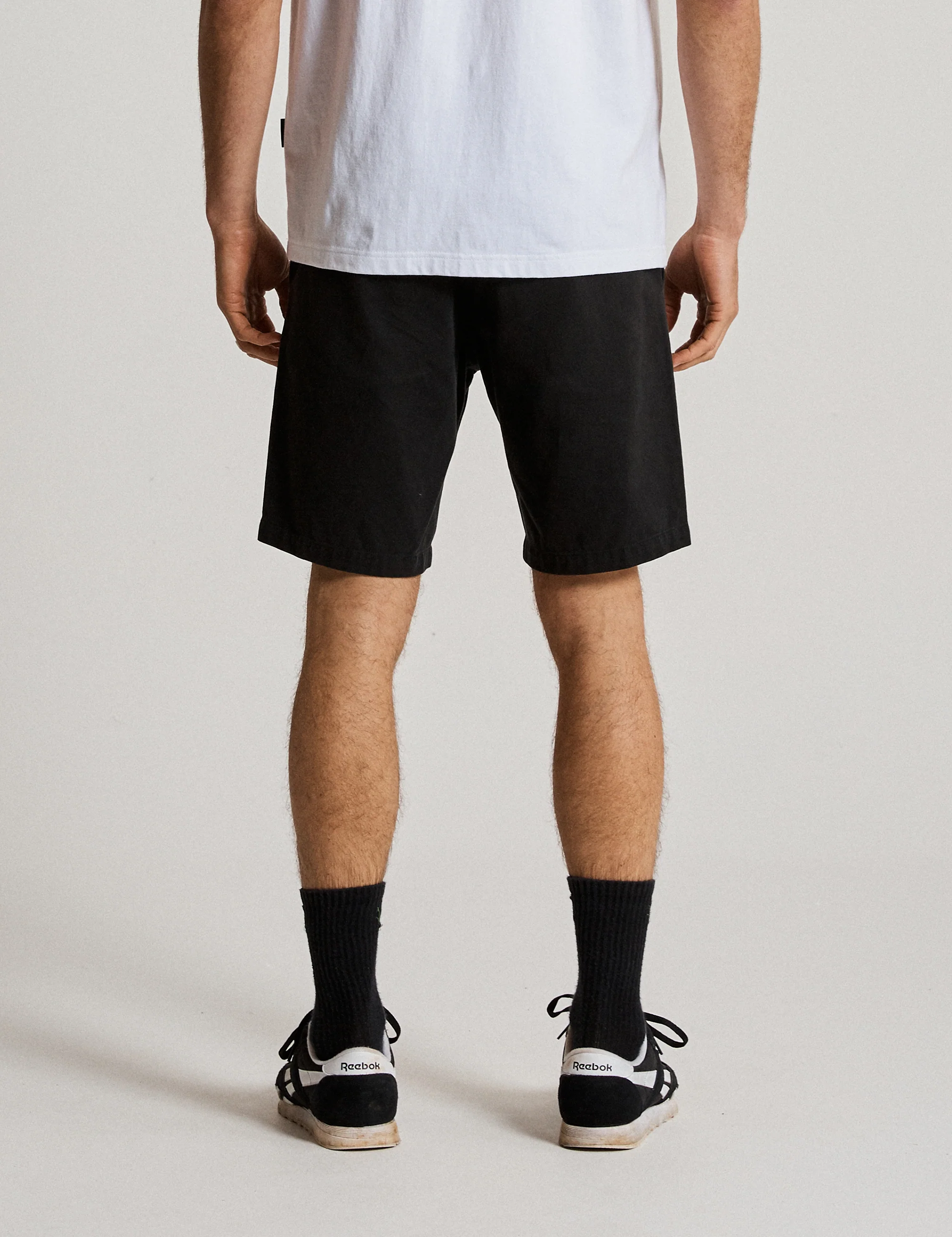 Taylor Stretch Chino Short - Black - Image 6